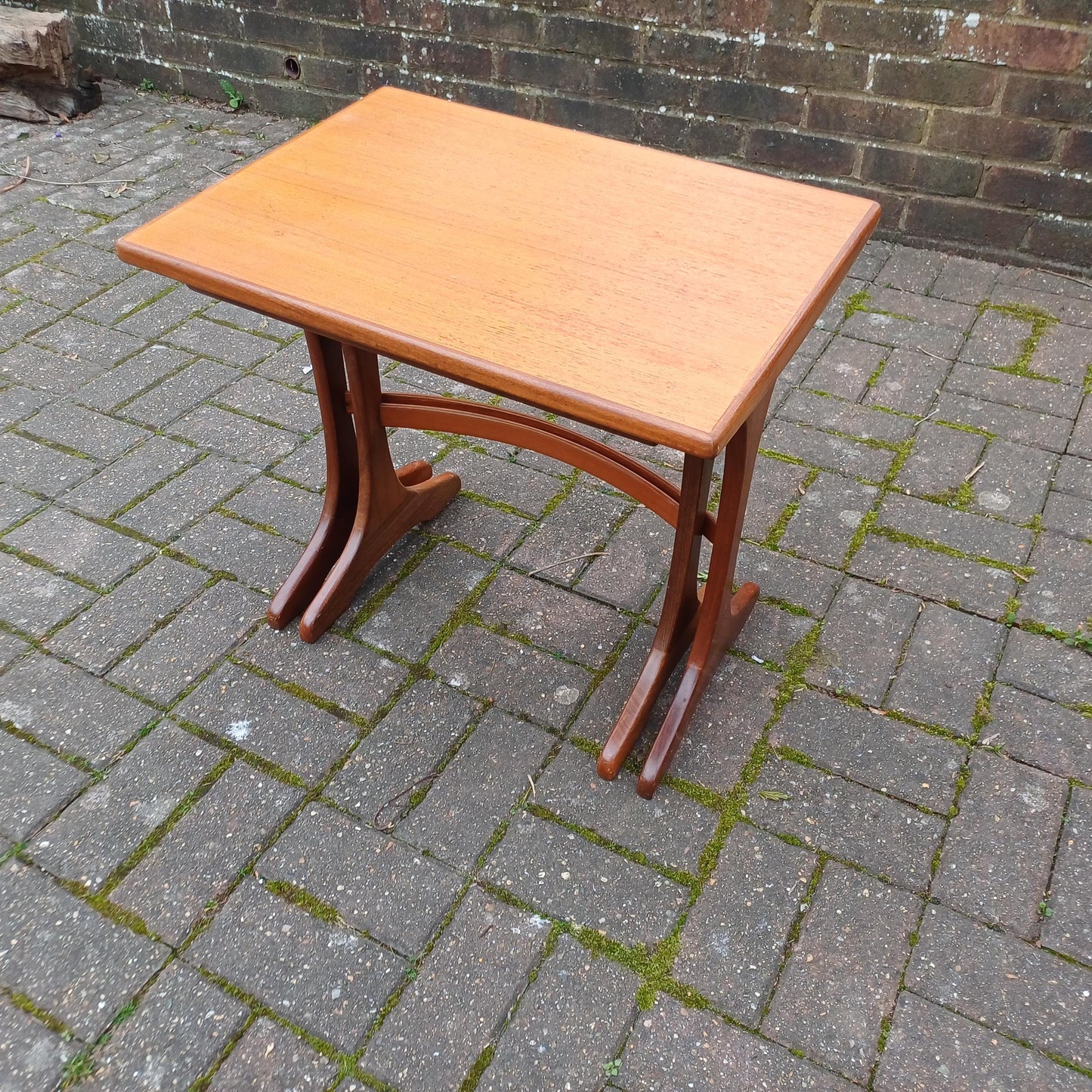 Pair of Vintage Retro Mid-Century Modern Teak Side Tables – Scandinavian Style Maybe G Plan