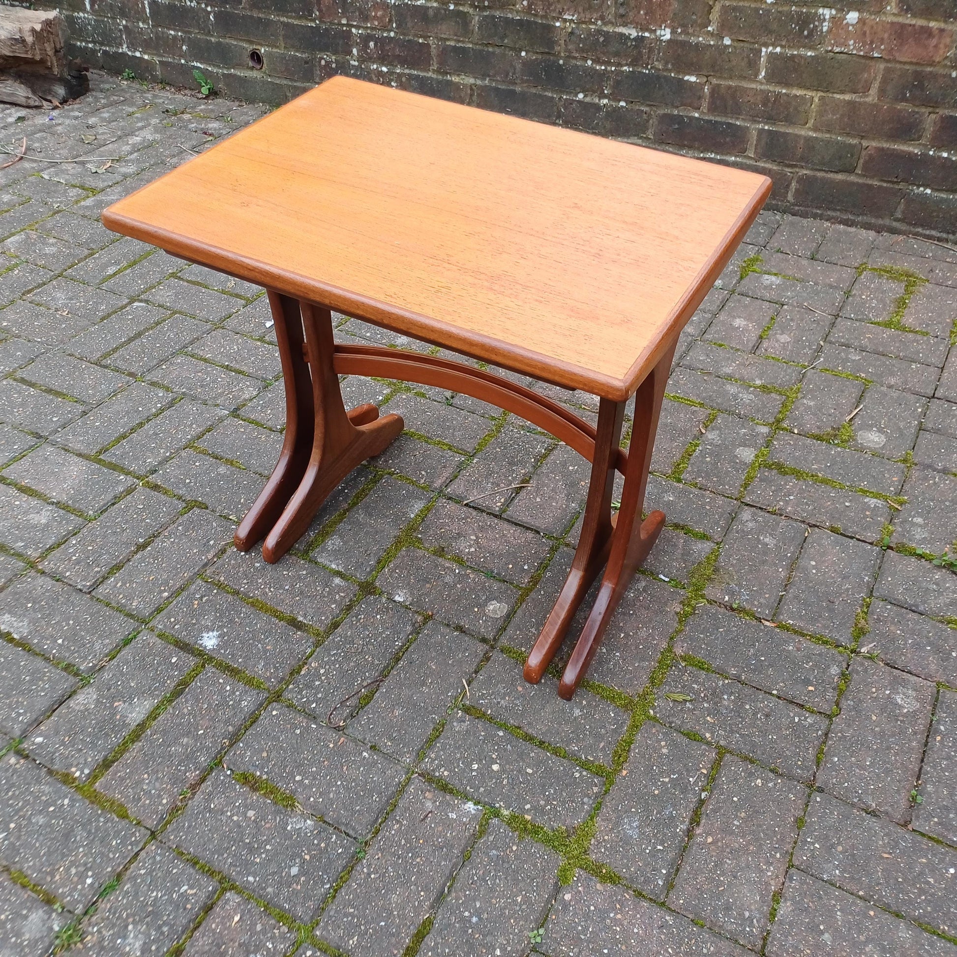 Pair of Vintage Retro Mid-Century Modern Teak Side Tables – Scandinavian Style Maybe G Plan