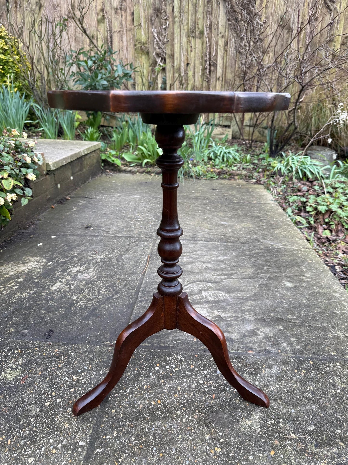 Classic Vintage Wine Table or Lamp Table (end table, coffee table), vintage wooden wine table