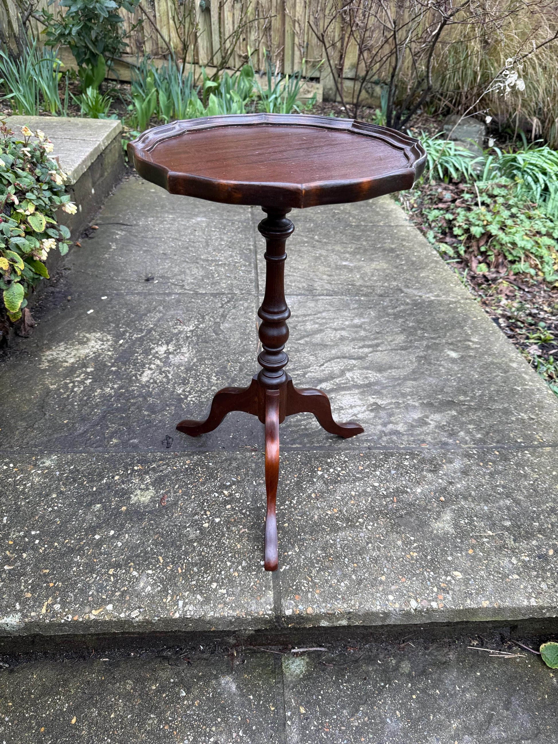 Classic Vintage Wine Table or Lamp Table (end table, coffee table), vintage wooden wine table