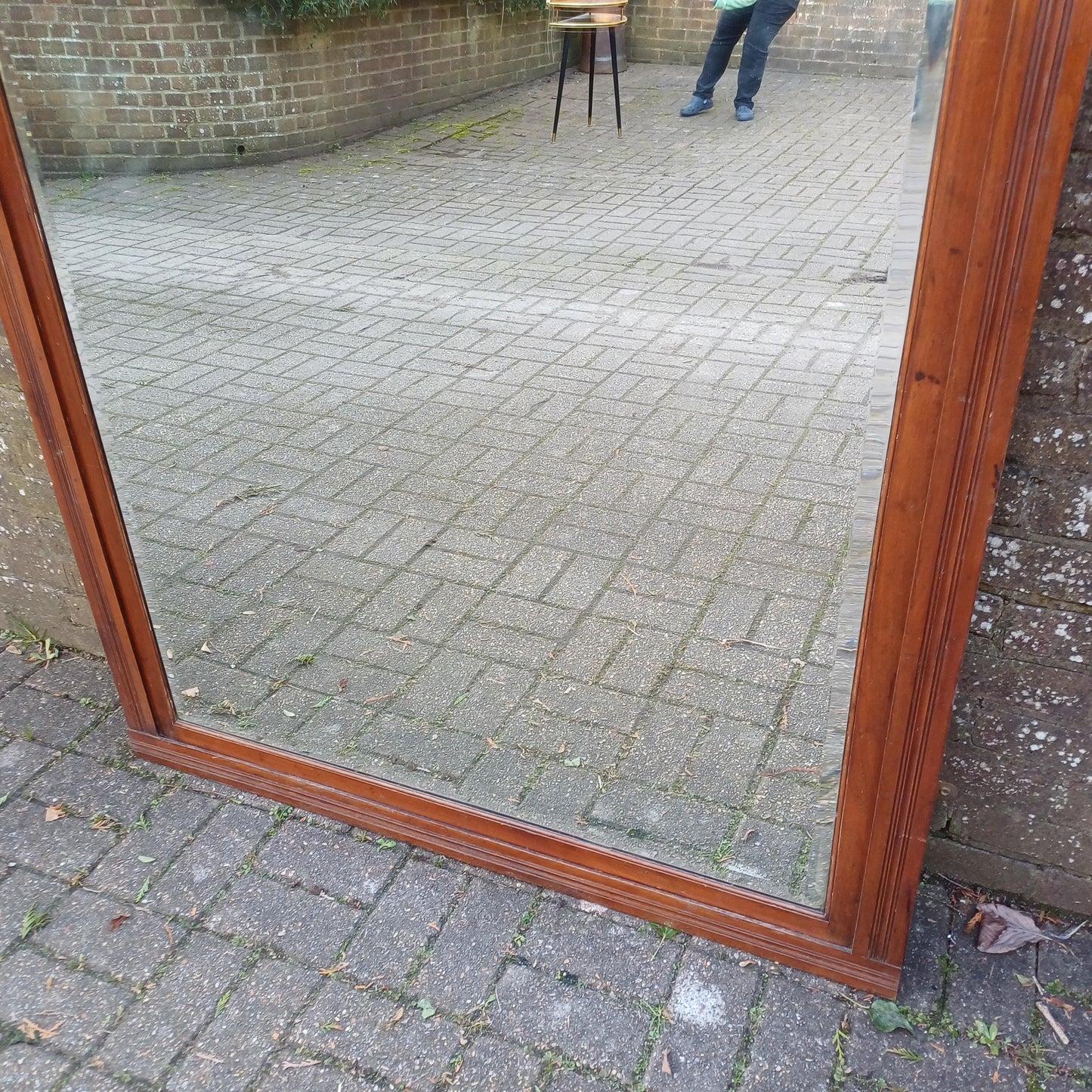 Huge Imposing Vintage Antique Late Victorian Wall Mirror or Over Mantel 144 x 119 cm FREE HAND Delivery