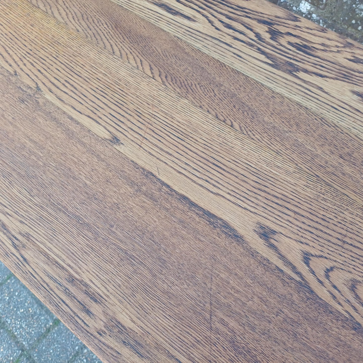 Upcycled Vintage Singer Treadle Sewing Machine Base Table Stripped Repurposed Oak Top Industrial Style FREE HAND Delivery
