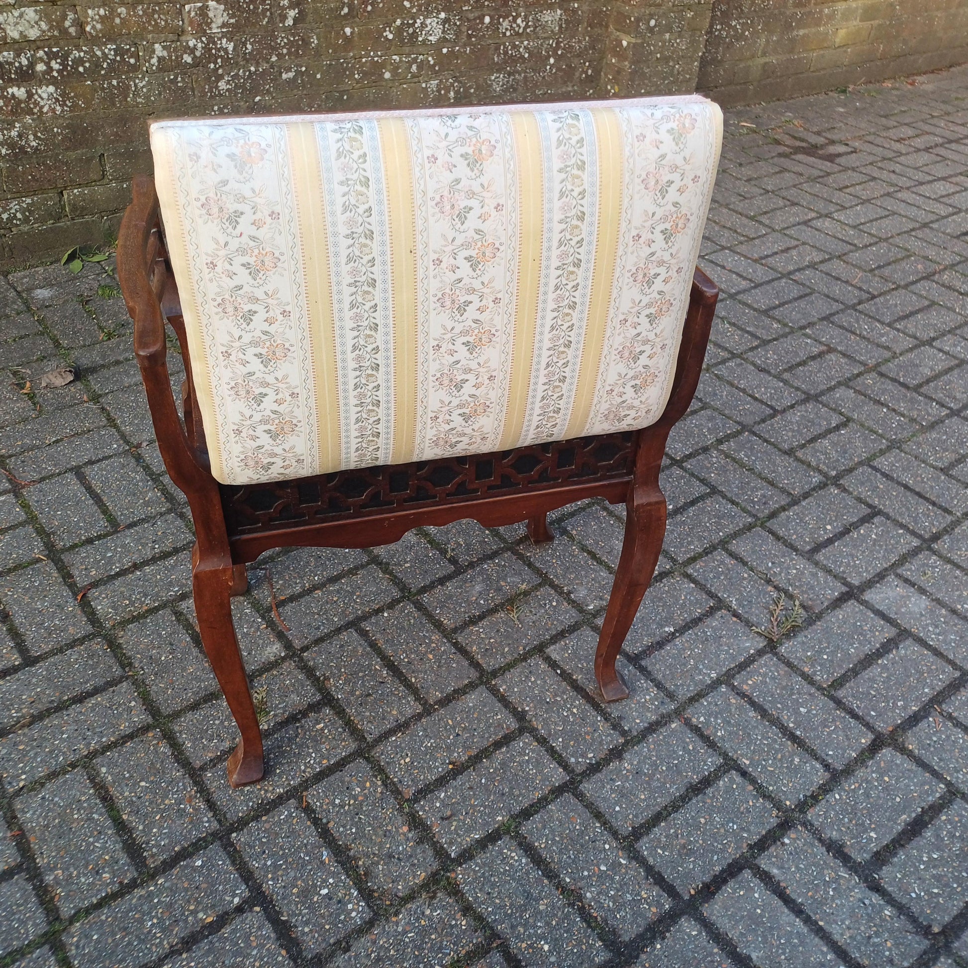 Very Large Antique Late Victorian Mahogany Piano Stool – Elegant Fretwork, Storage Compartment FREE HAND Delivery