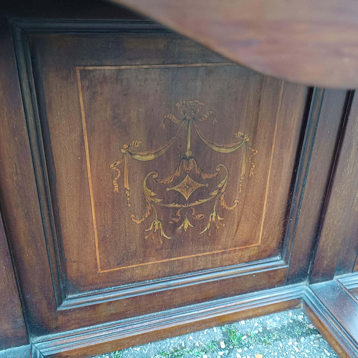 Huge Antique Victorian Overmantel Pier Mirror Mahogany/Walnut, Marquetry Inlay, Ornate Carvings, c.1880-1900 FREE HAND Delivery 152 x 137 cm