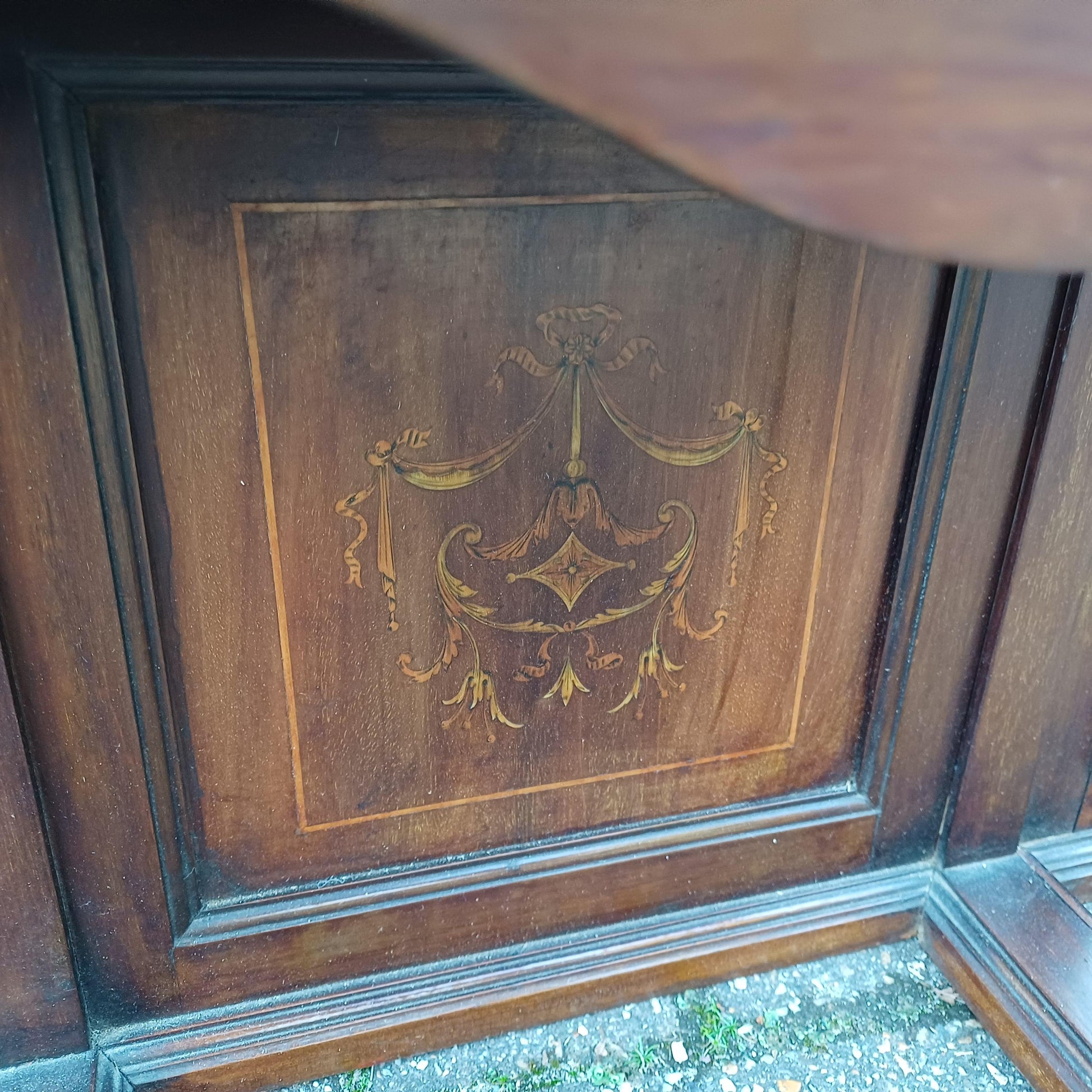 Huge Antique Victorian Overmantel Pier Mirror Mahogany/Walnut, Marquetry Inlay, Ornate Carvings, c.1880-1900 FREE HAND Delivery 152 x 137 cm