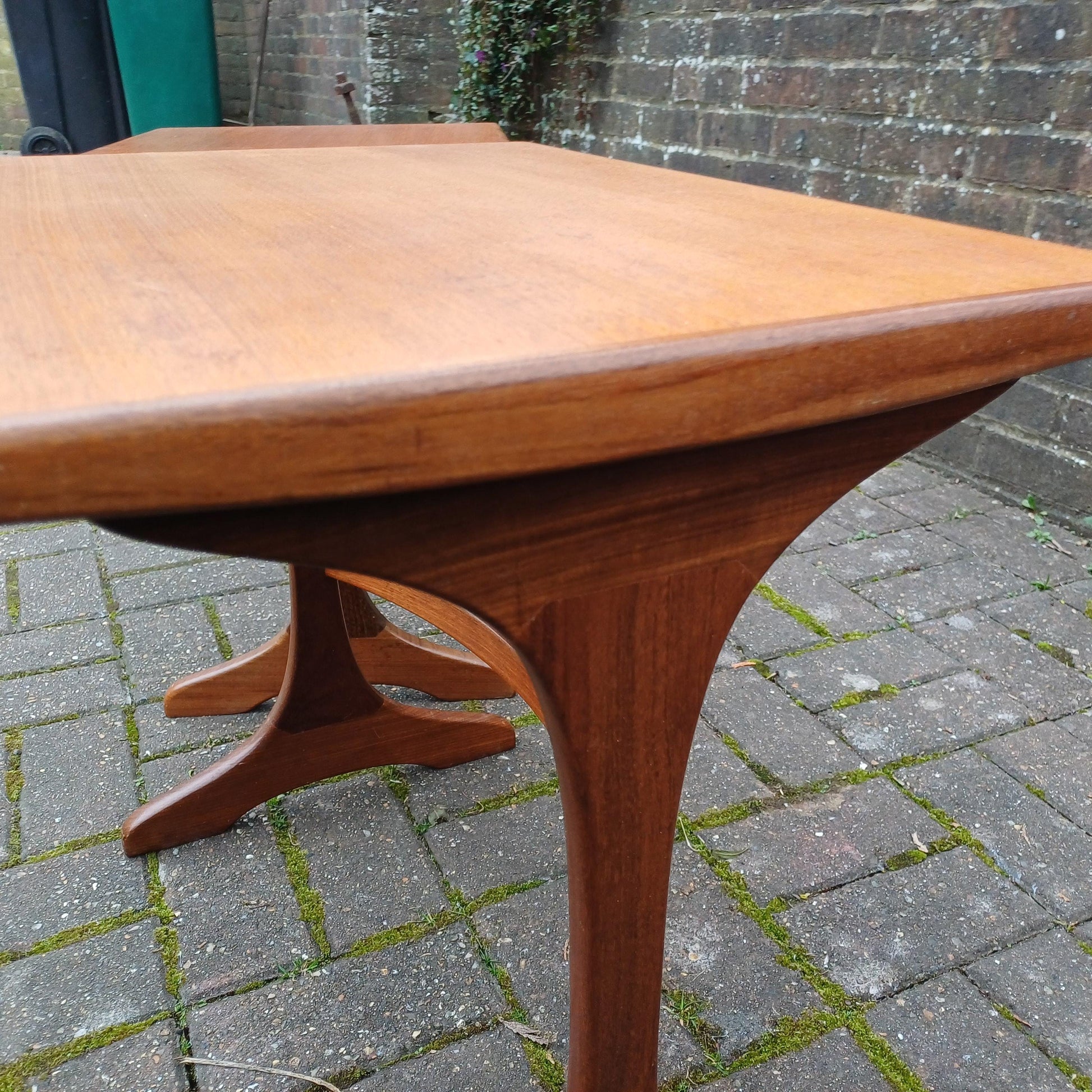 Pair of Vintage Retro Mid-Century Modern Teak Side Tables – Scandinavian Style Maybe G Plan
