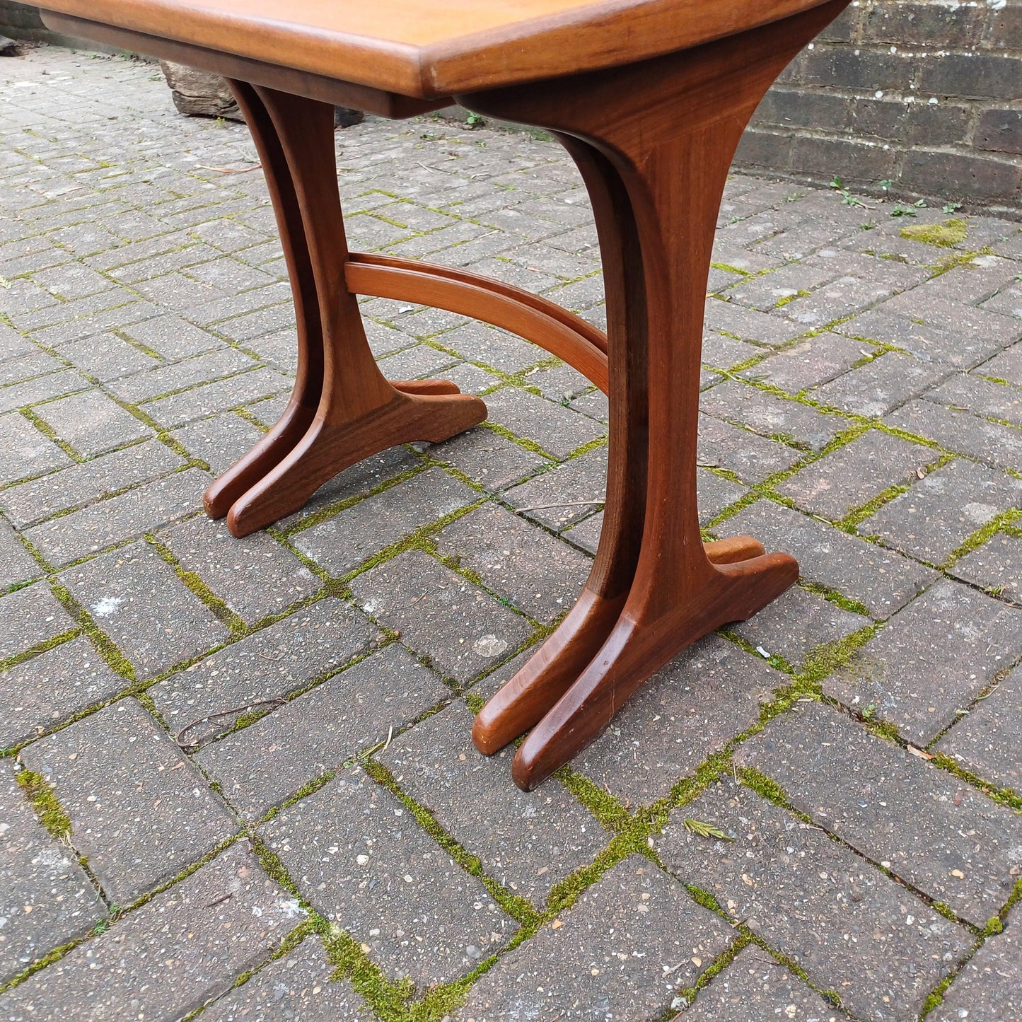Pair of Vintage Retro Mid-Century Modern Teak Side Tables – Scandinavian Style Maybe G Plan