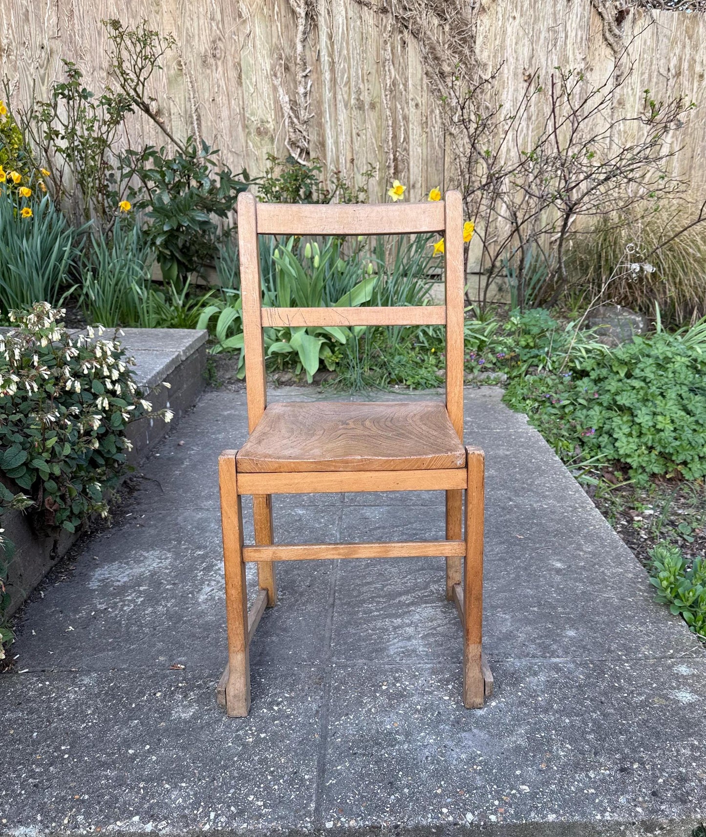small vintage child chair. child chair. child furniture. wooden child chair, vintage furniture.
