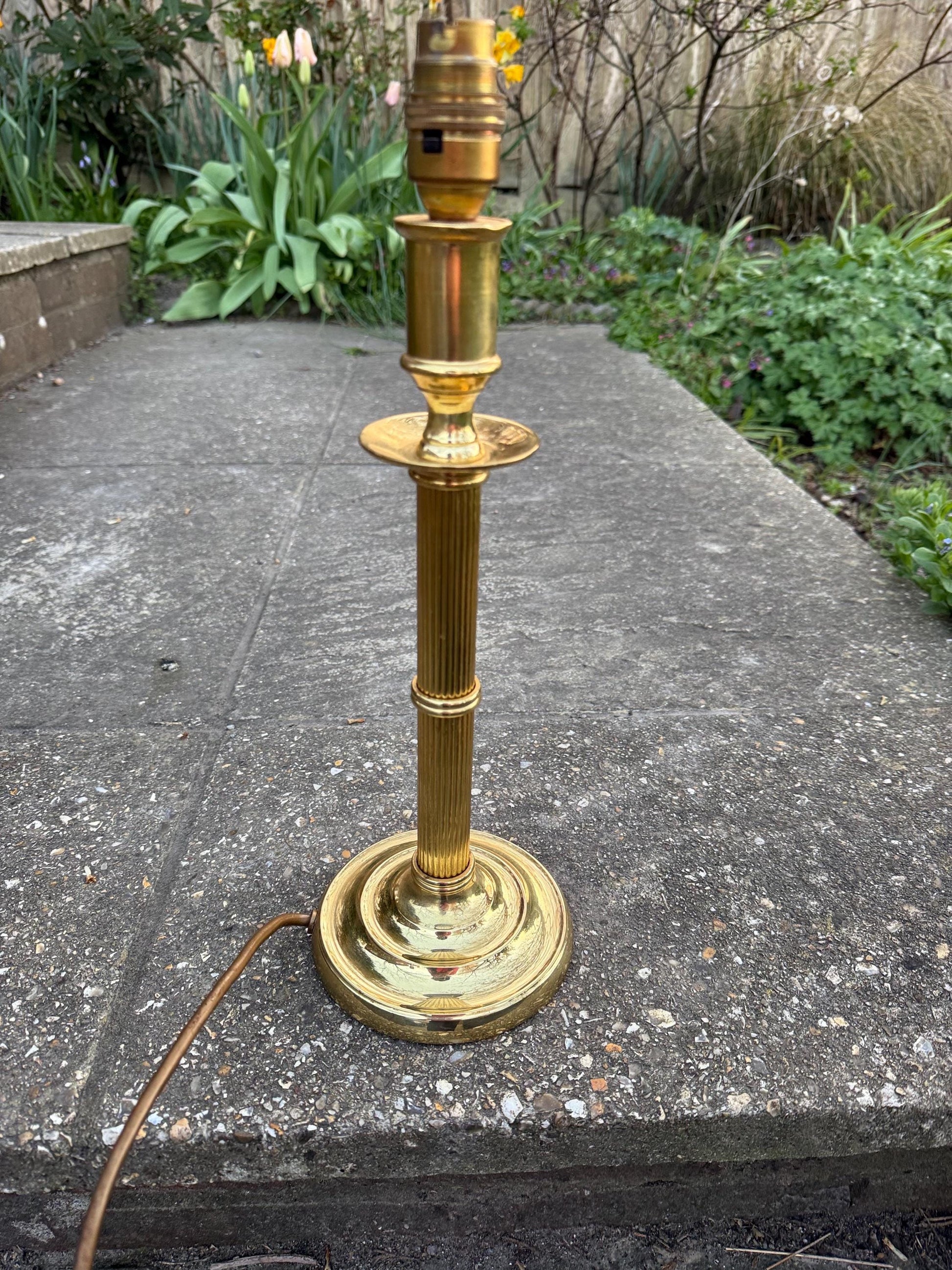 Valsan Brass Vintage Table Lamp - excellent condition, PAT tested and working