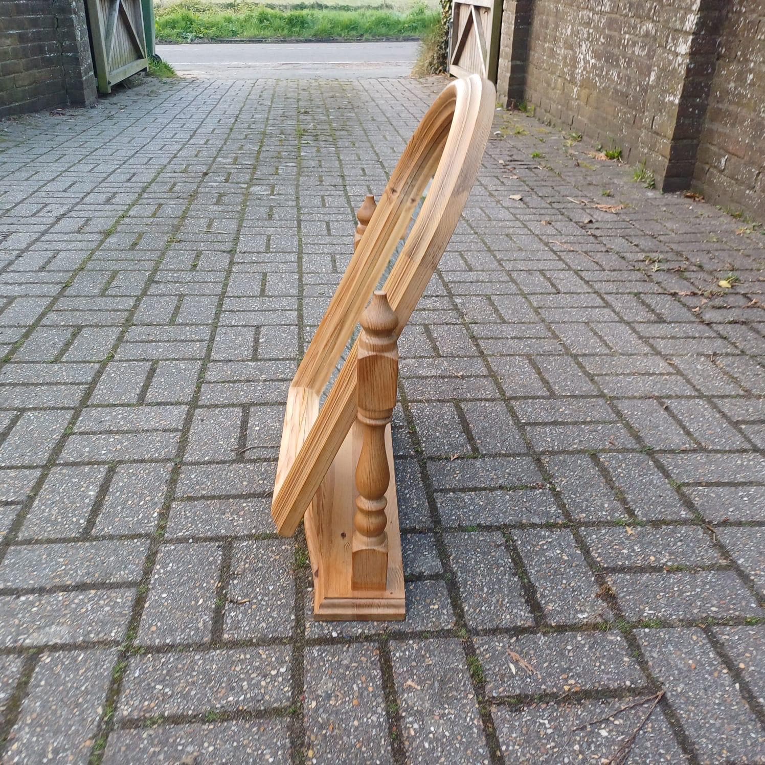 Large vintage pine swing mirror, dressing table mirror, large table mirror, vintage vanity mirror - 63cm tall, 53cm wide