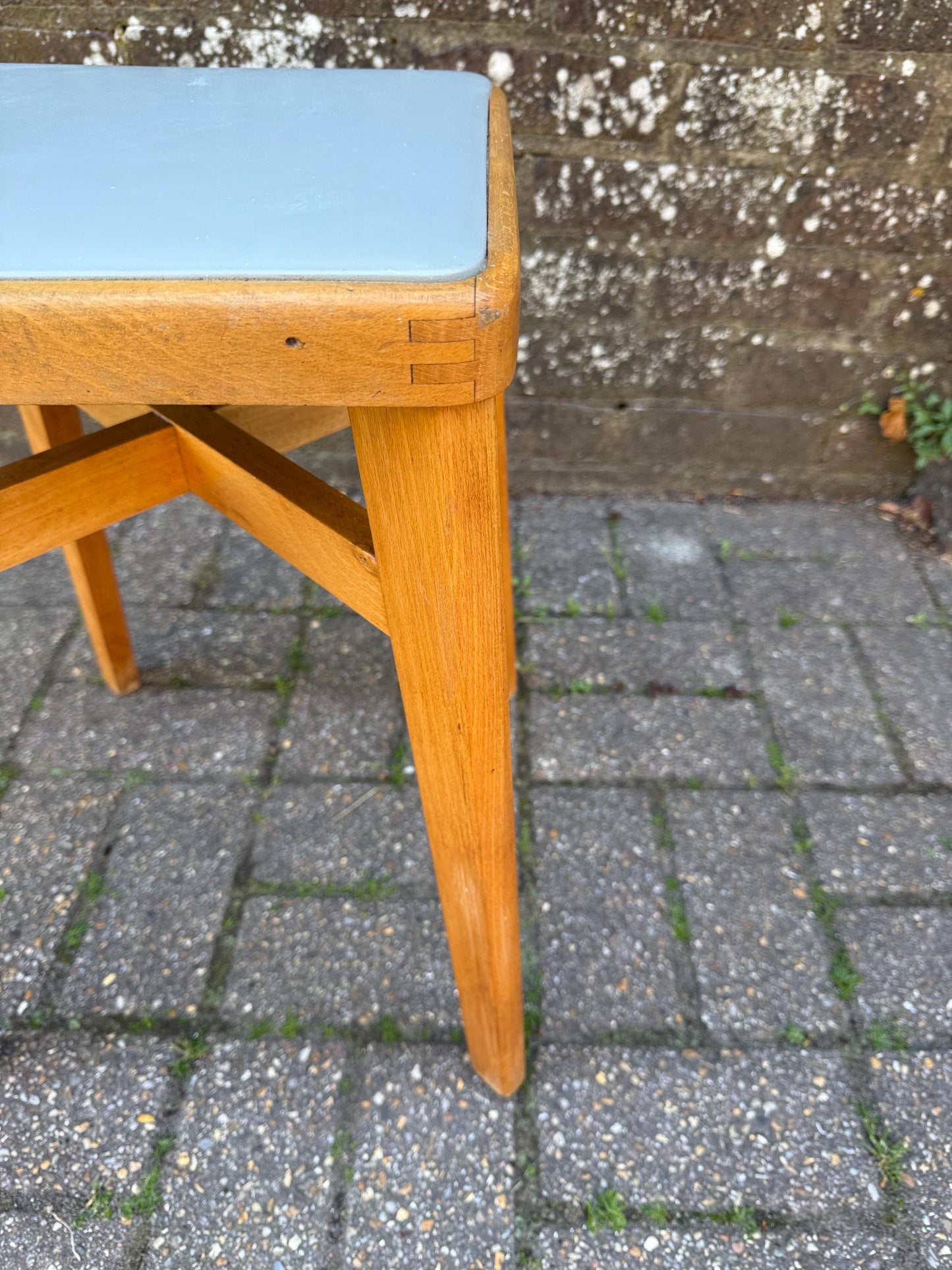 Mid-century retro Ben Chair Ltd Scandi influenced small vintage stool - Ben Chair Stoe stool, retro stool