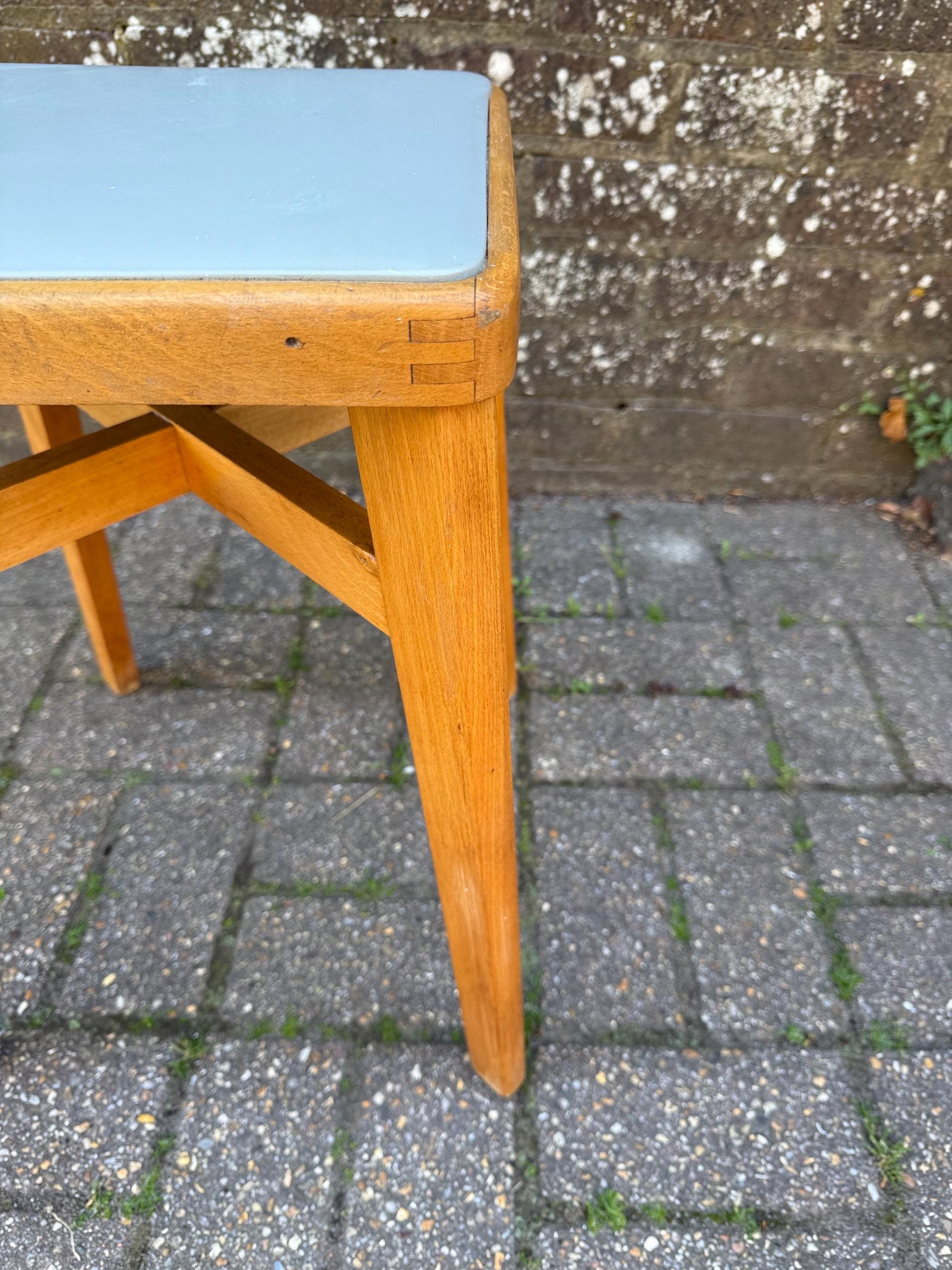 Mid-century retro Ben Chair Ltd Scandi influenced small vintage stool - Ben Chair Stoe stool, retro stool