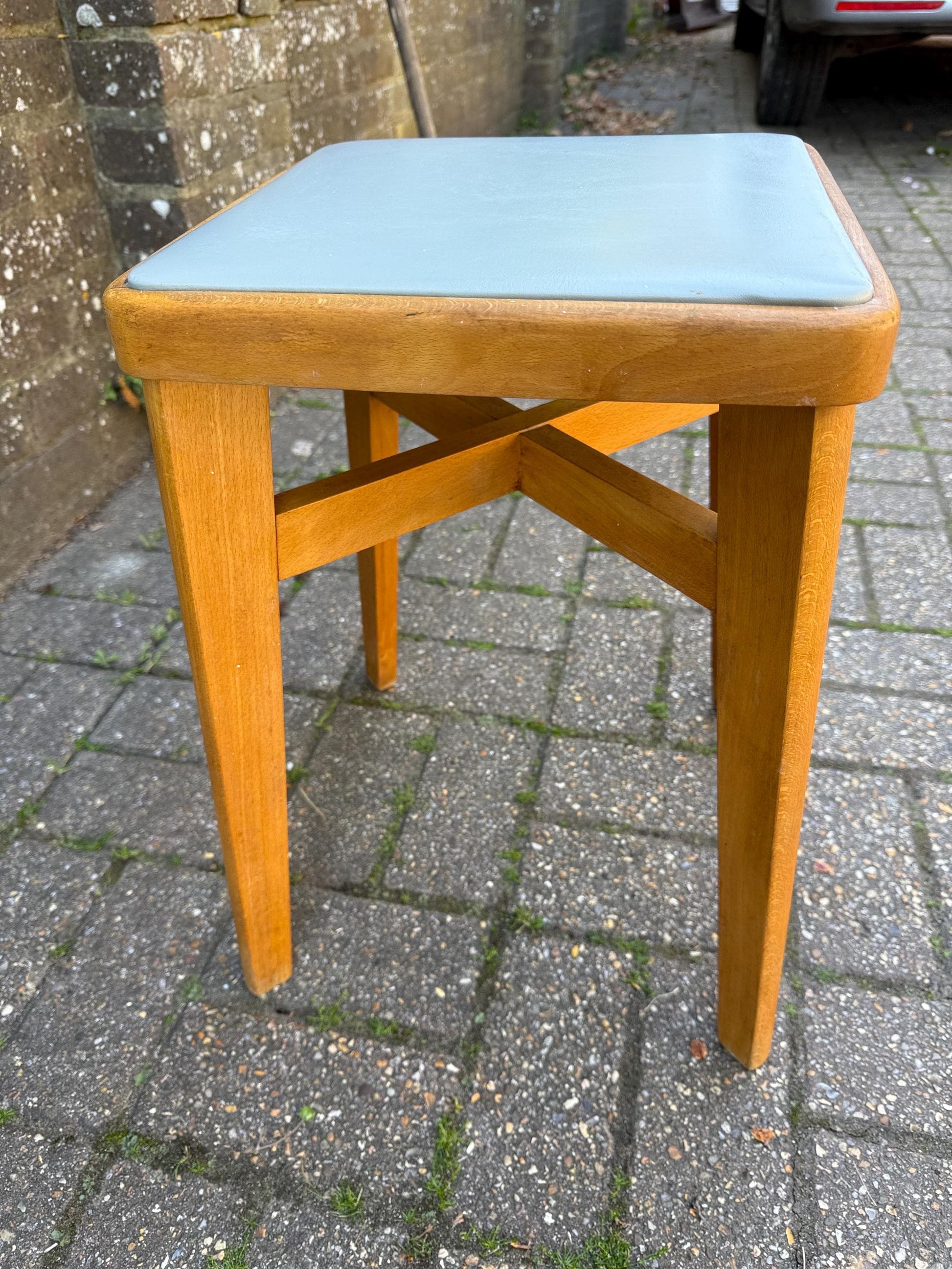 Mid-century retro Ben Chair Ltd Scandi influenced small vintage stool - Ben Chair Stoe stool, retro stool