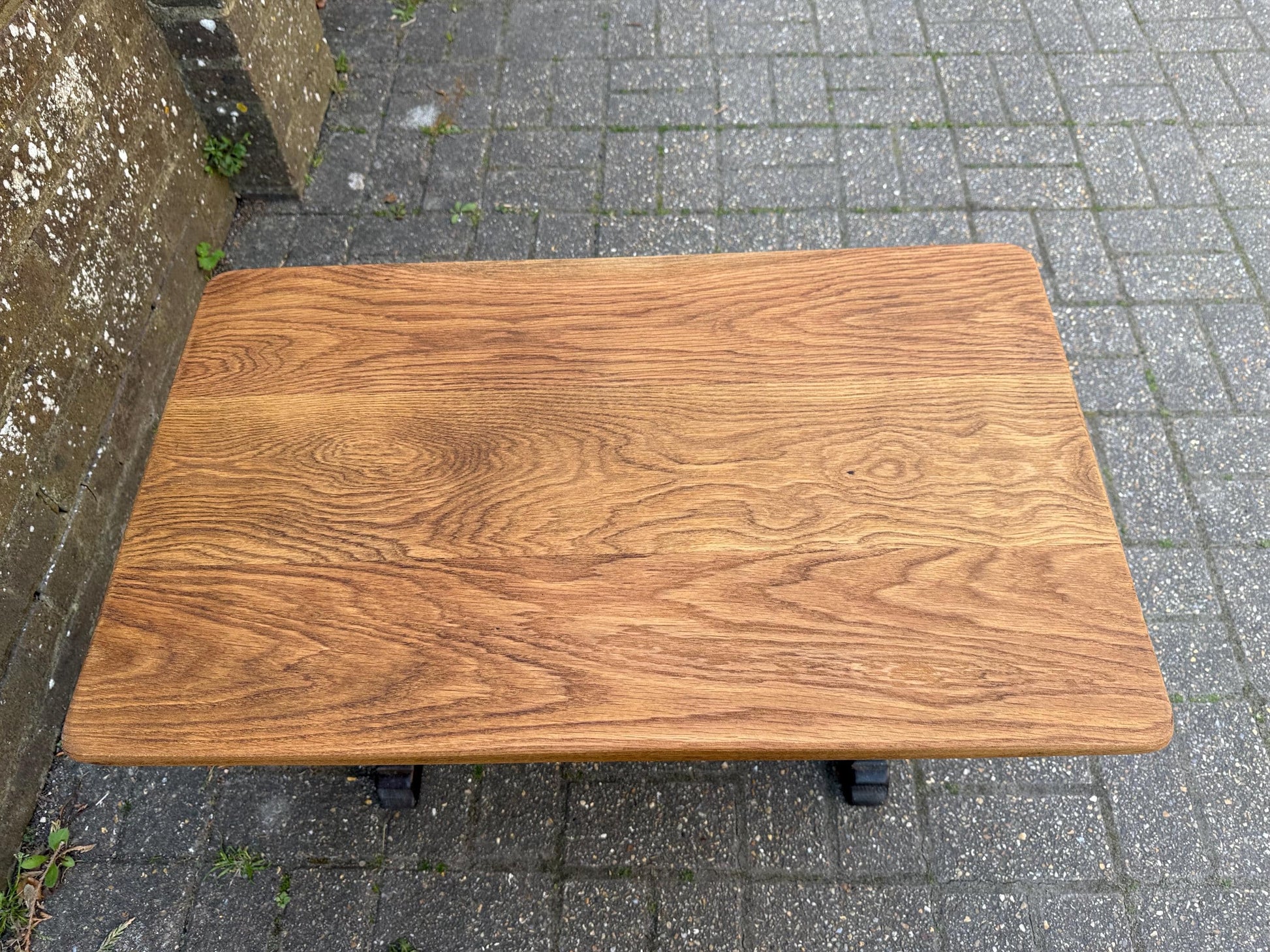 Solid oak vintage coffee table, WEBBER furniture, Croydon, mid-century. side table, vintage table - excellent condition