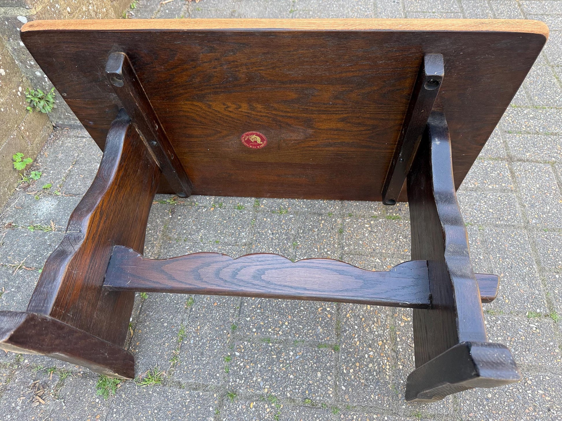 Solid oak vintage coffee table, WEBBER furniture, Croydon, mid-century. side table, vintage table - excellent condition