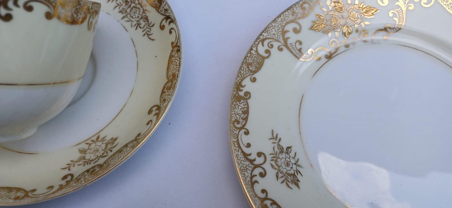 Exquisite Vintage RC Noritake Japanese Tea Set, Hand-Painted Porcelain Tea Set, Royal Crockery Noritake – Circa 1950s
