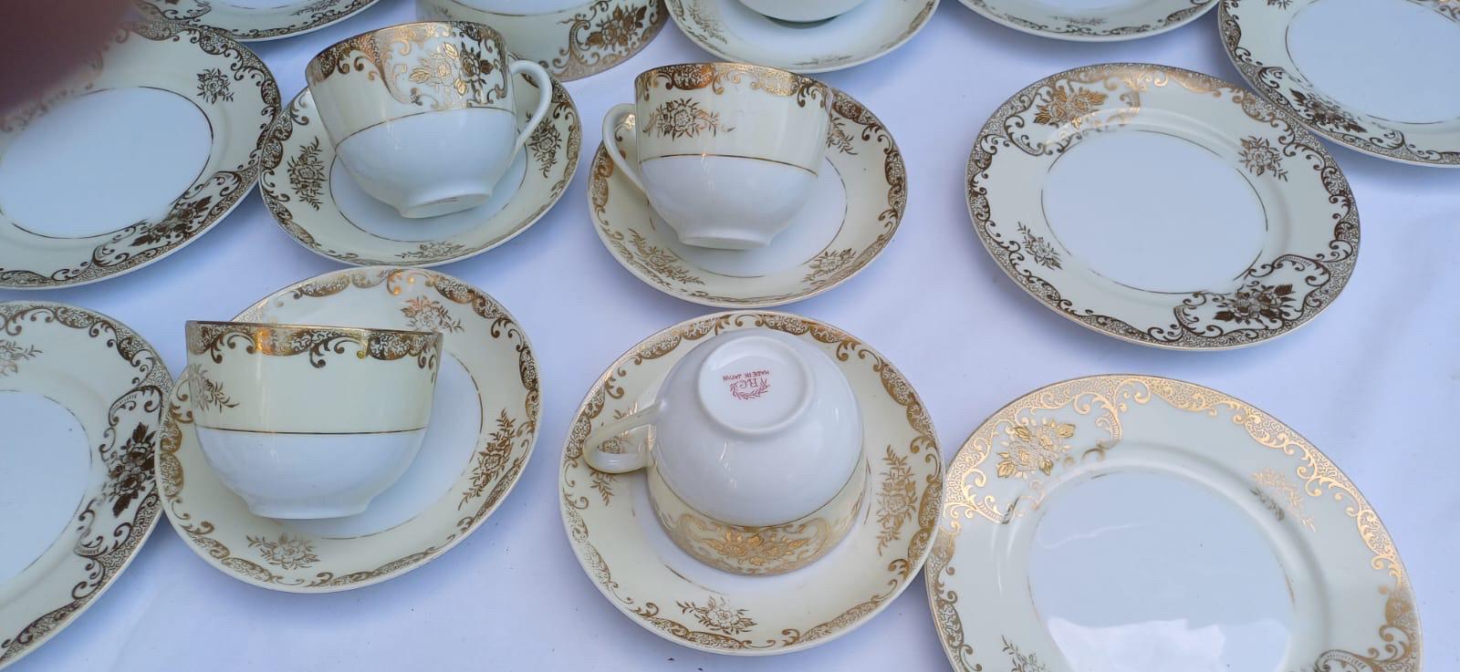 Exquisite Vintage RC Noritake Japanese Tea Set, Hand-Painted Porcelain Tea Set, Royal Crockery Noritake – Circa 1950s