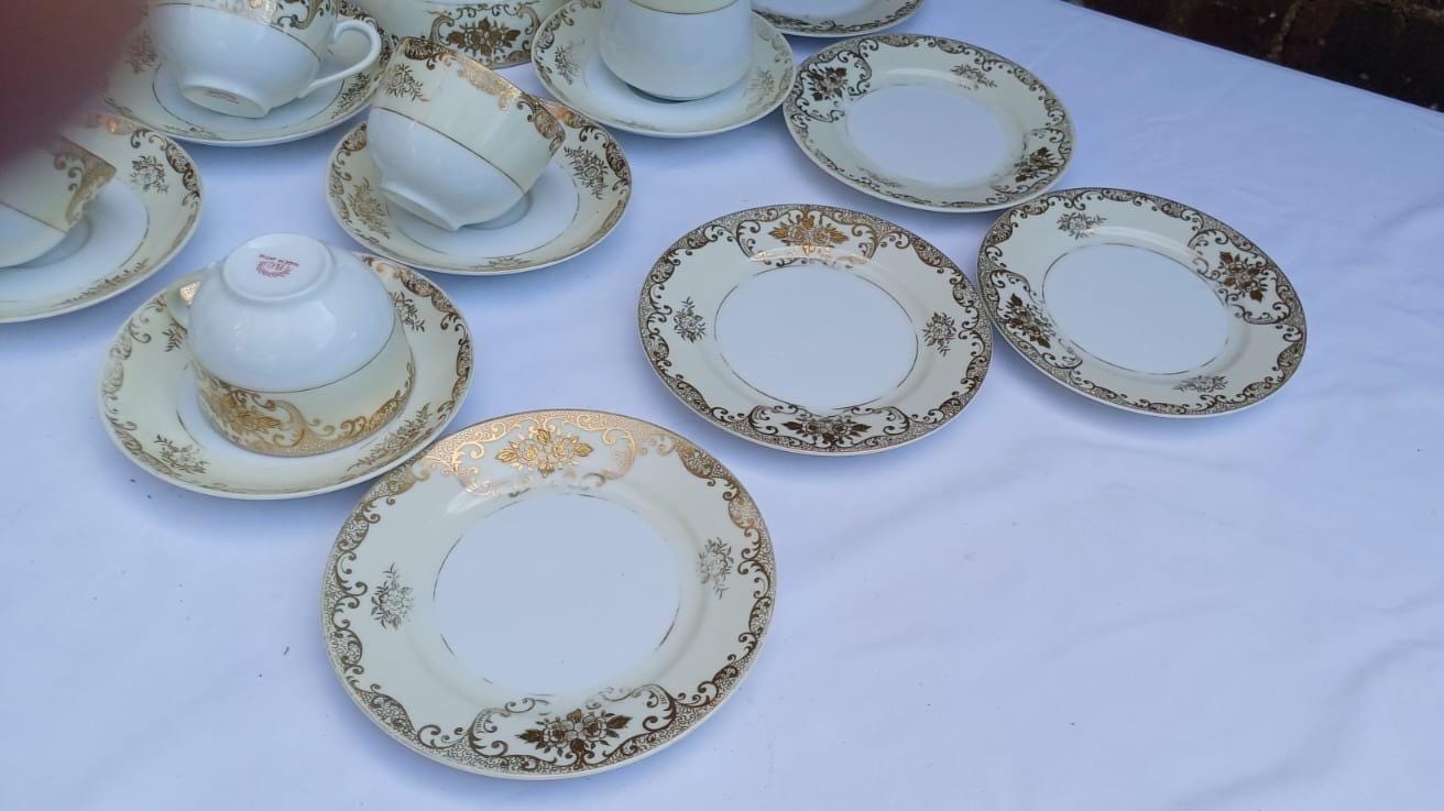 Exquisite Vintage RC Noritake Japanese Tea Set, Hand-Painted Porcelain Tea Set, Royal Crockery Noritake – Circa 1950s