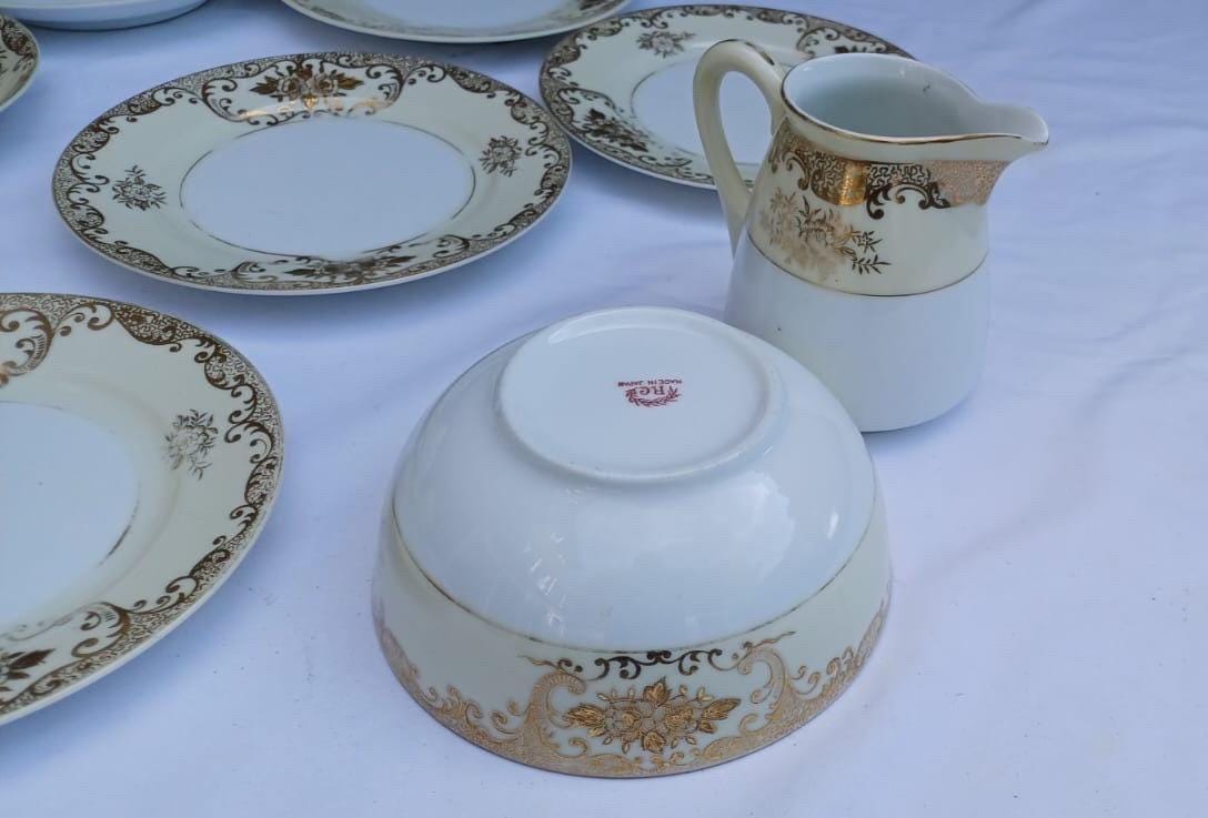 Exquisite Vintage RC Noritake Japanese Tea Set, Hand-Painted Porcelain Tea Set, Royal Crockery Noritake – Circa 1950s