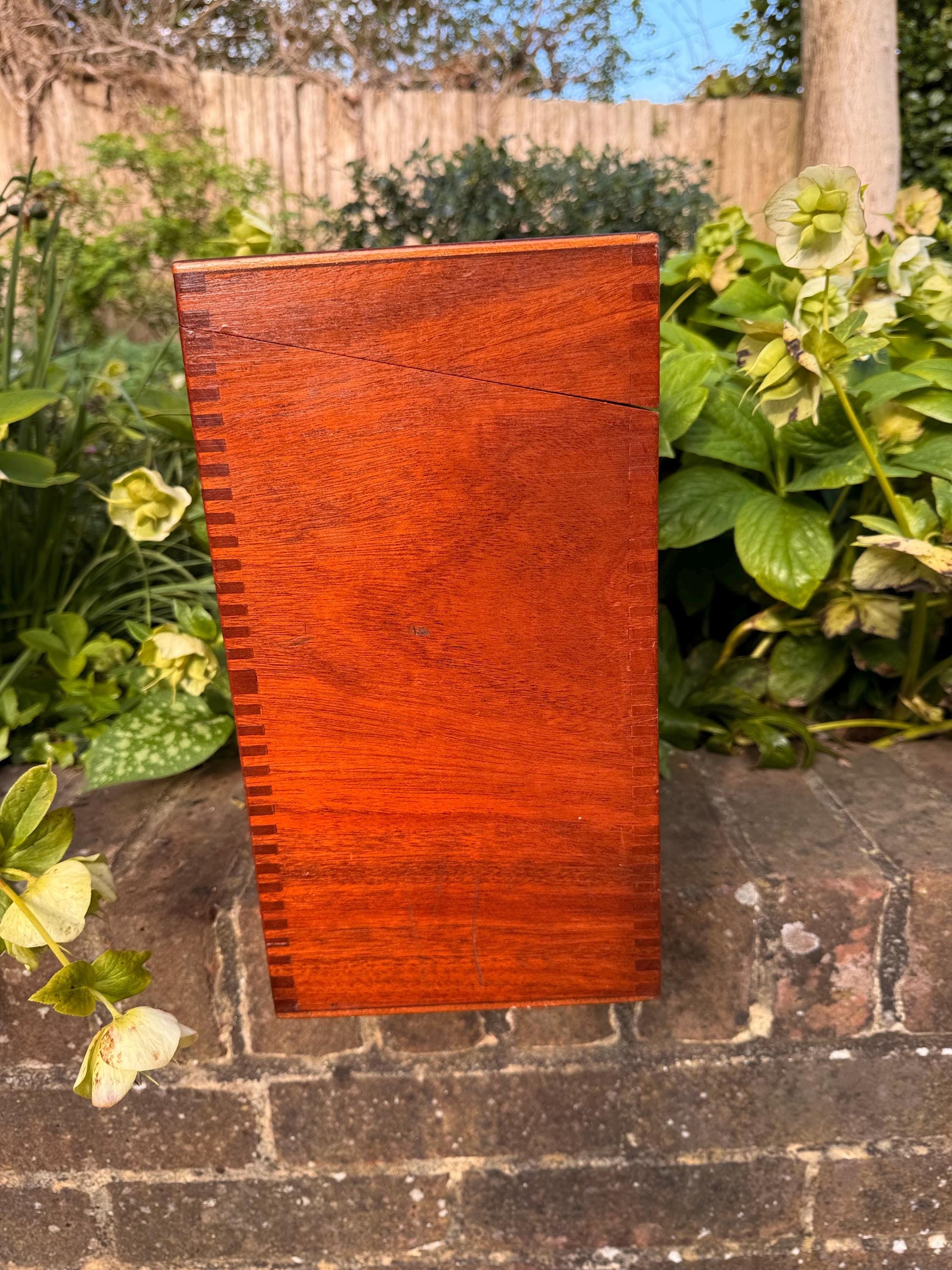 Vintage wooden storage box - perfect for Vinyl, LPs, Records, 12 inch storage, storage case, wooden box 35 x 33 x 18