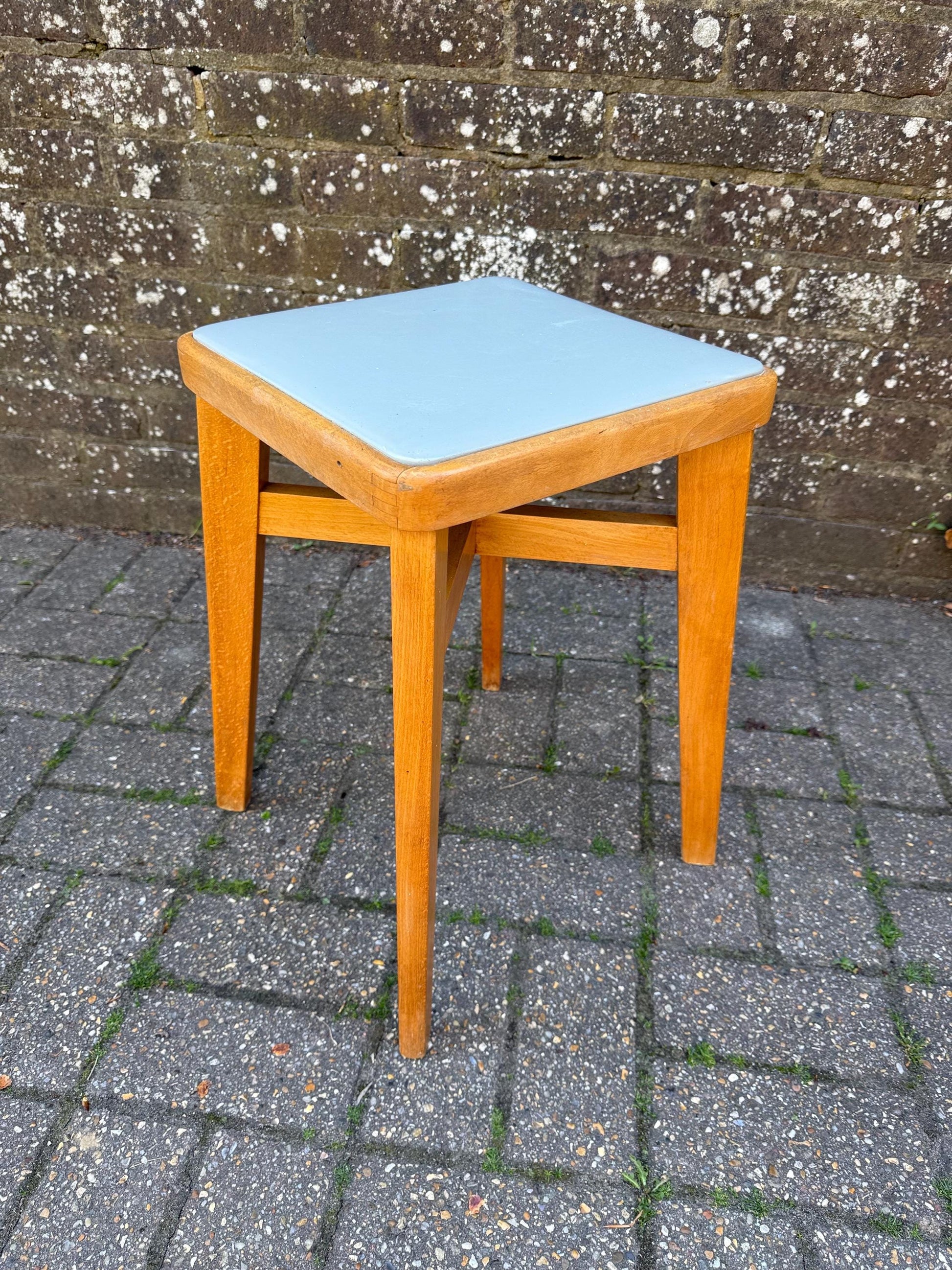 Mid-century retro Ben Chair Ltd Scandi influenced small vintage stool - Ben Chair Stoe stool, retro stool