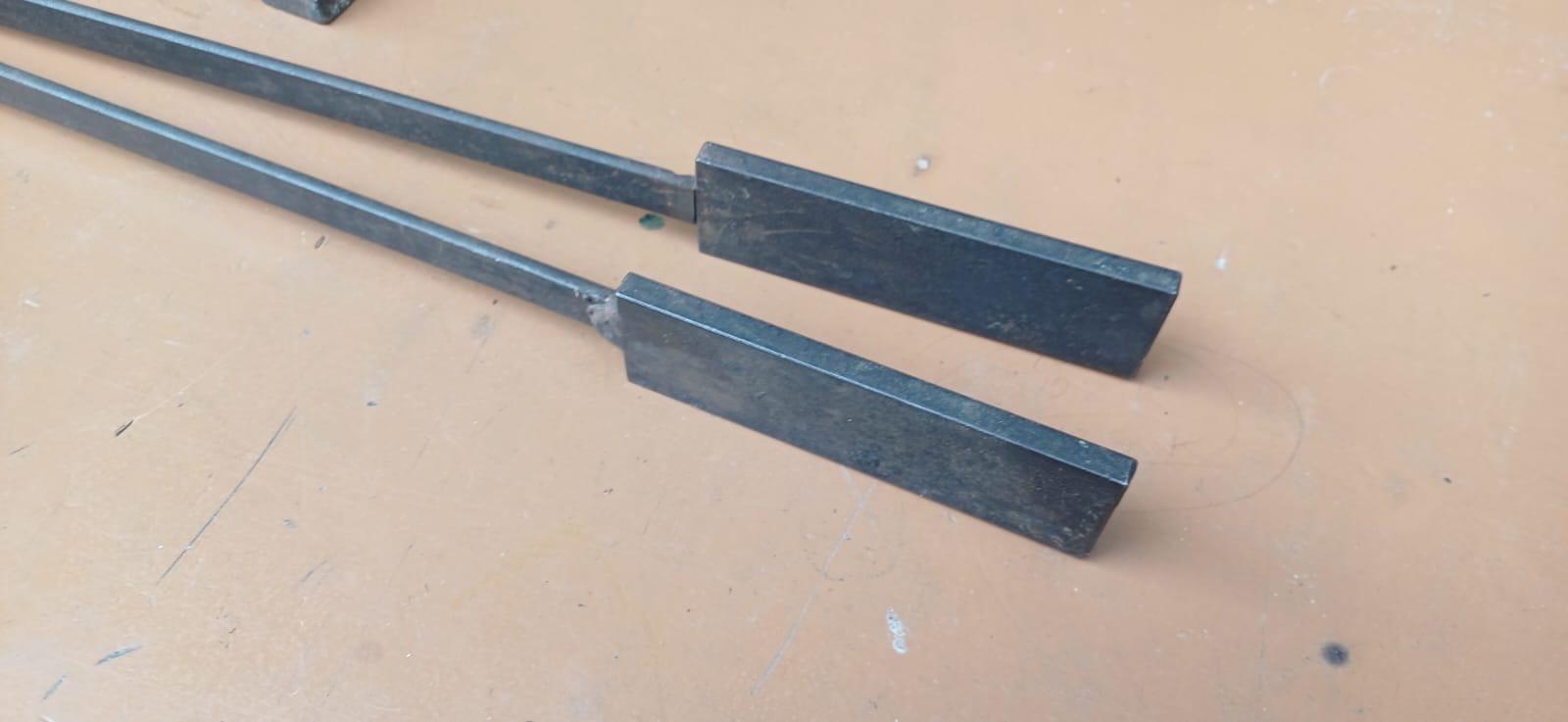 Delightful vintage retro full fire iron set with a stand - vintage fire poker, fire stand, shovel, fire tongs - metal vintage fire set
