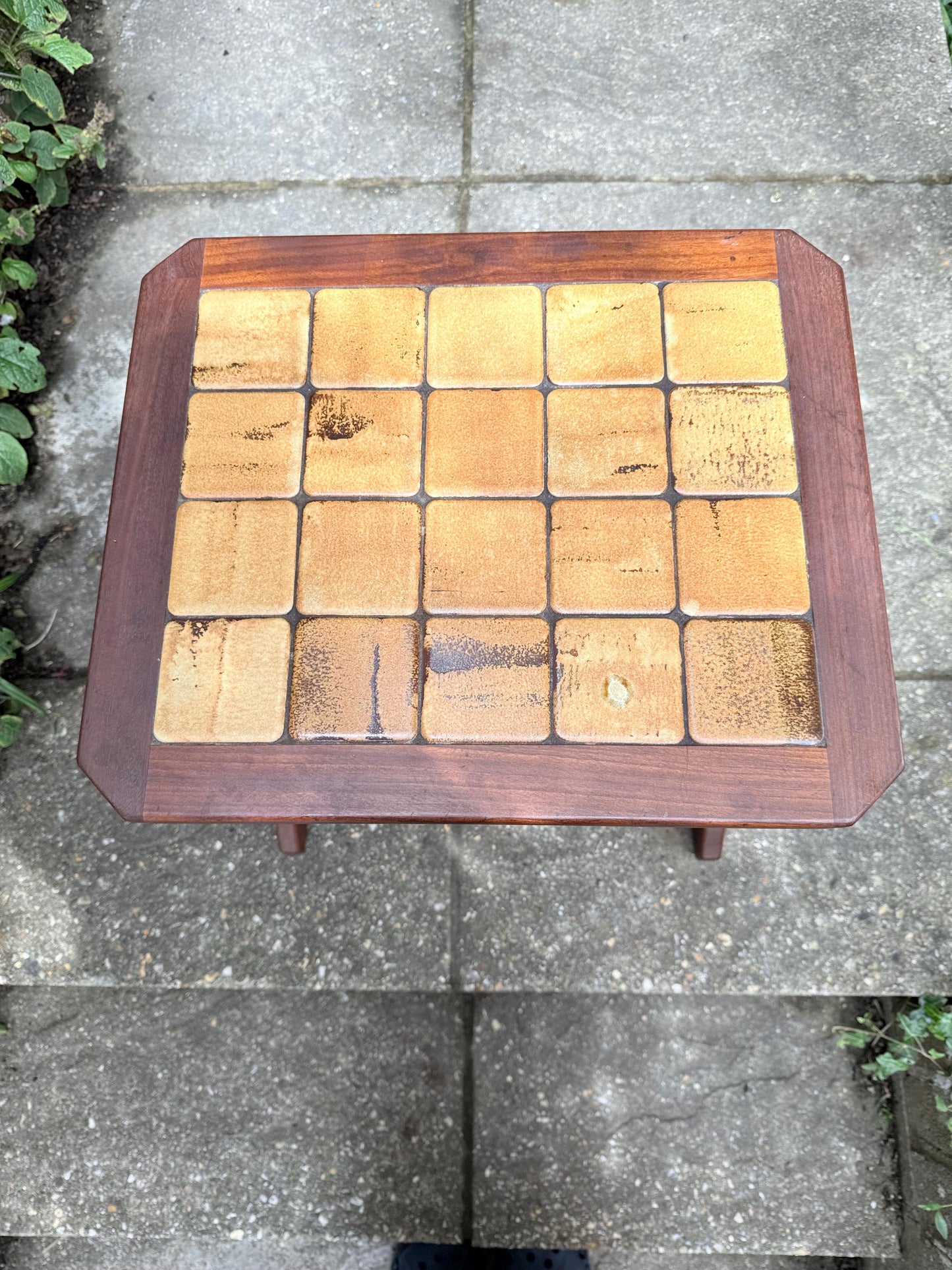 Mid Century Retro vintage G Plan occasional table with perfect tiled top, vintage side table, lamp table - medium small size