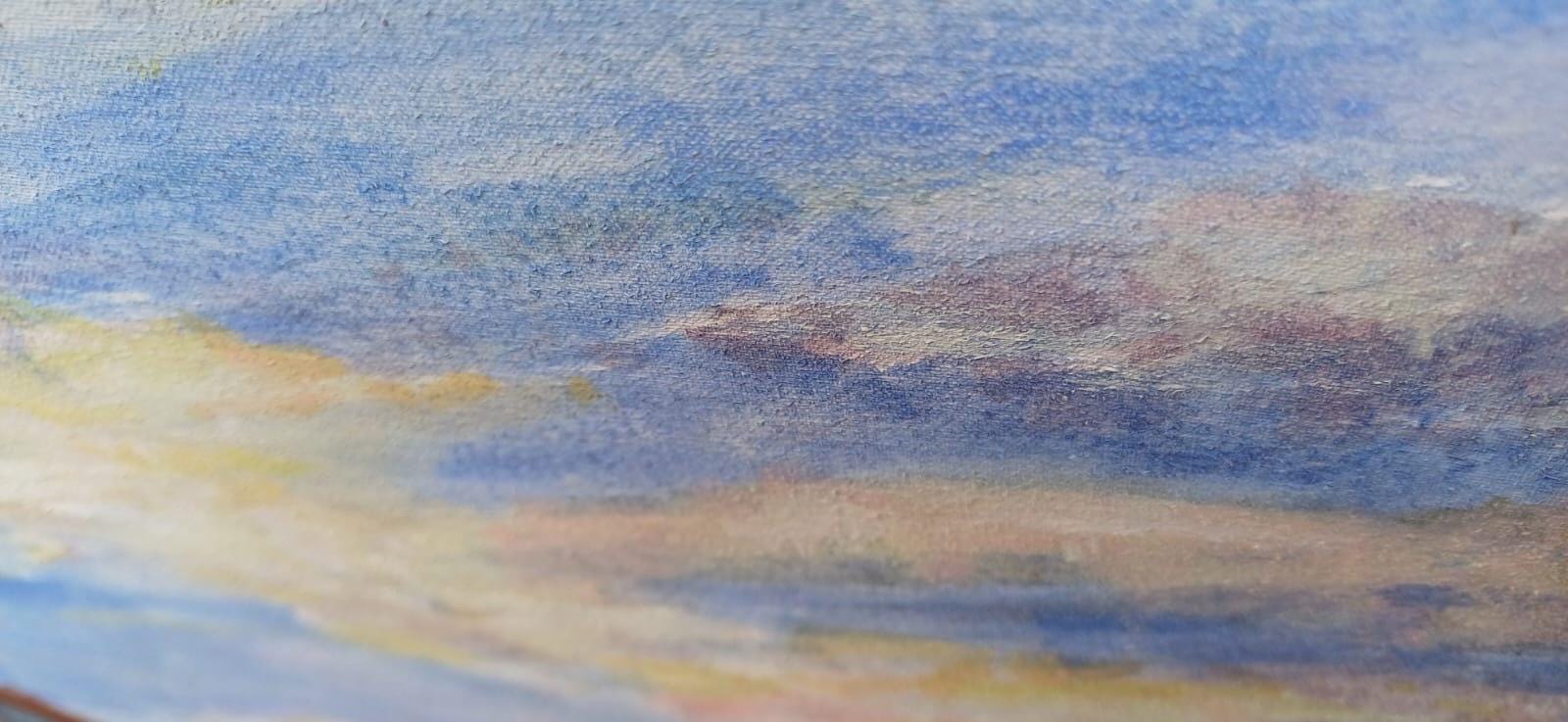 Original Acrylic Painting on Canvas of Joyful Child Running in Nature | Whimsical Icarus-Inspired Art | Impressionist Painting 81 x 59cm