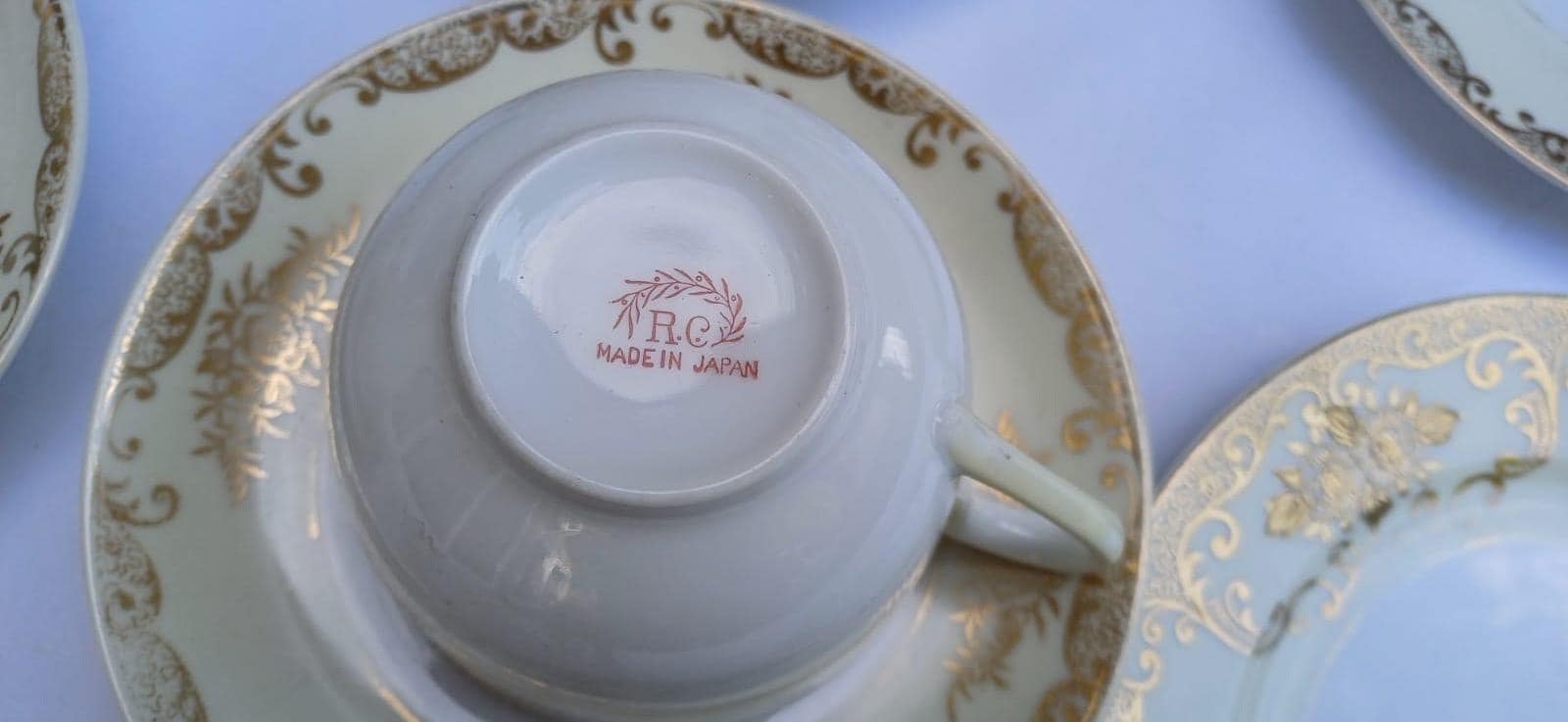 Exquisite Vintage RC Noritake Japanese Tea Set, Hand-Painted Porcelain Tea Set, Royal Crockery Noritake – Circa 1950s