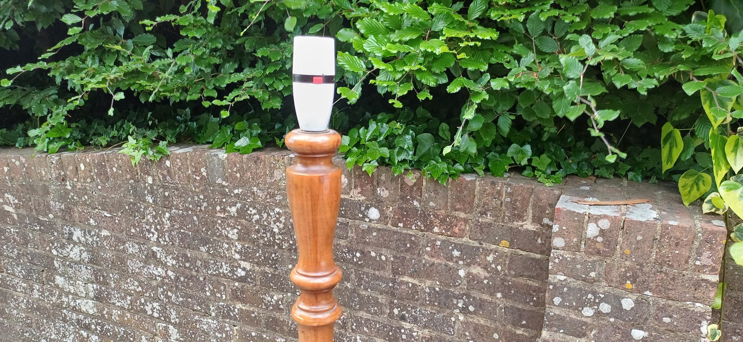 Vintage Mahogany Turned Column Floor Standard Lamp Working Order Traditional Style VGC FREE HAND Delivery