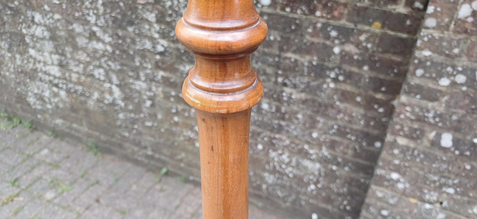 Vintage Mahogany Turned Column Floor Standard Lamp Working Order Traditional Style VGC FREE HAND Delivery