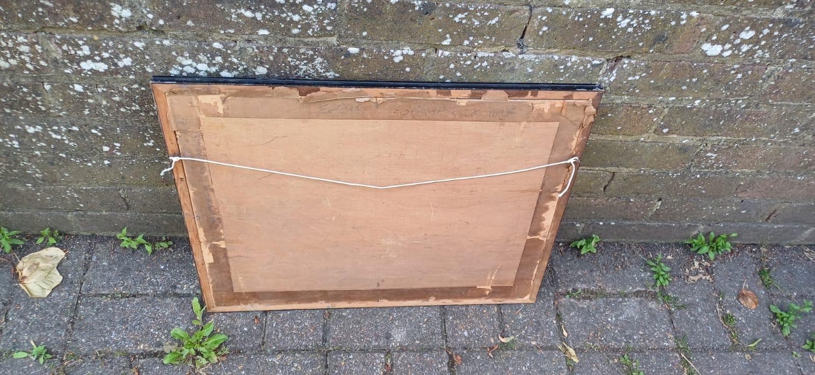 Antique Vintage Framed 1900s Map of South West England – Dorset Devon Lyme Bay – Original Antique Geographical Wall Art, UK Counties Map