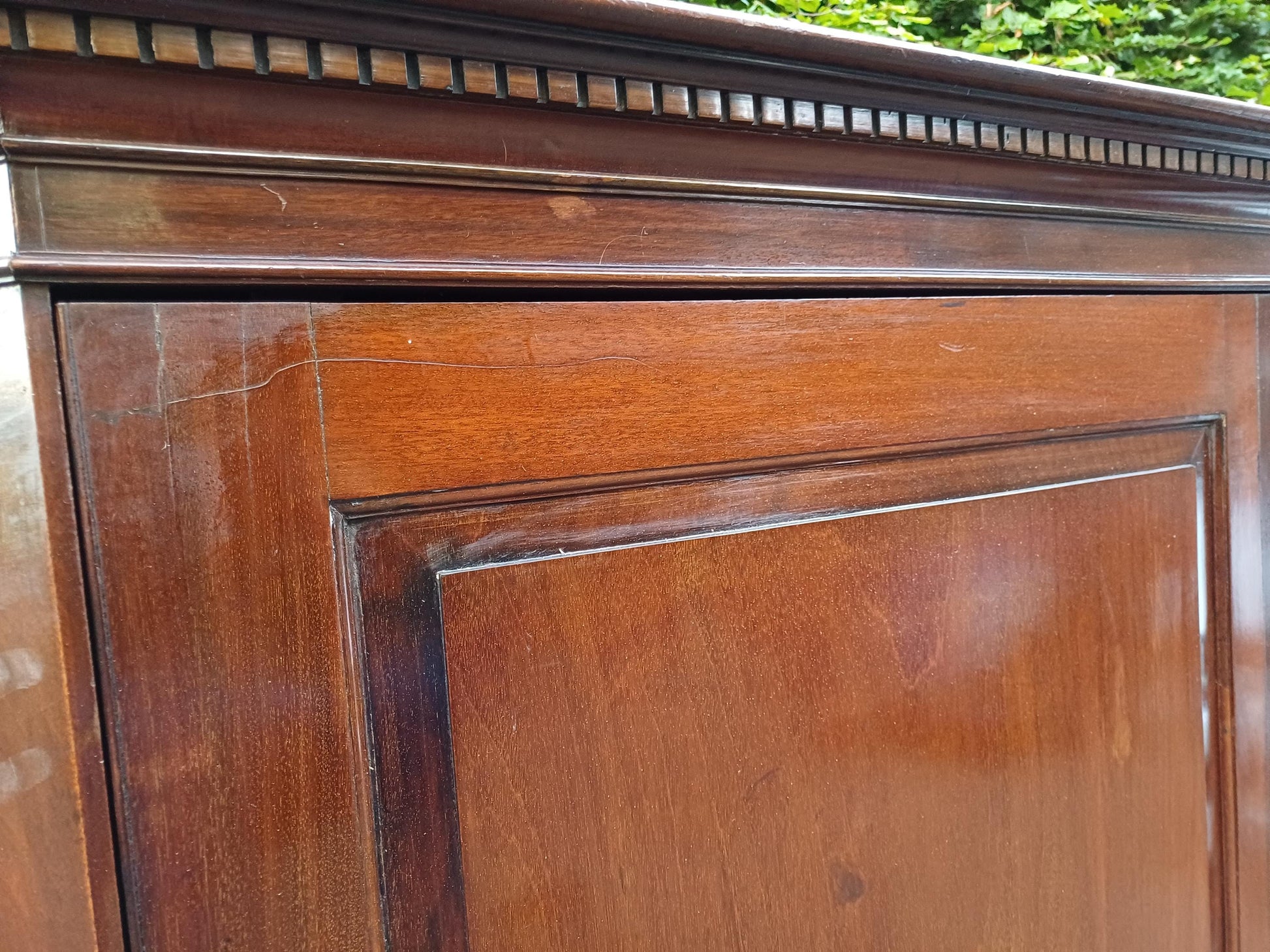 Antique Georgian Mahogany Corner Hall or Bedroom Wardrobe Tall Hanging Cupboard Entryway Coat Storage 19th Century FREE HAND Delivery