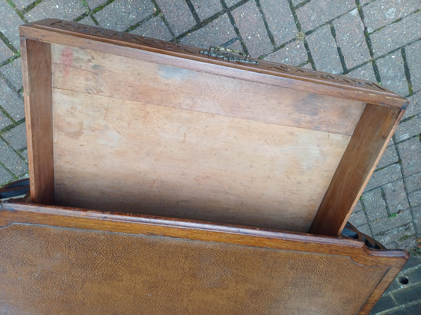 Antique French Louis XV Style Oak Writing Table Dressing Table Side Table Elegant Hall Console or Desk c.1910 FREE HAND Delivery