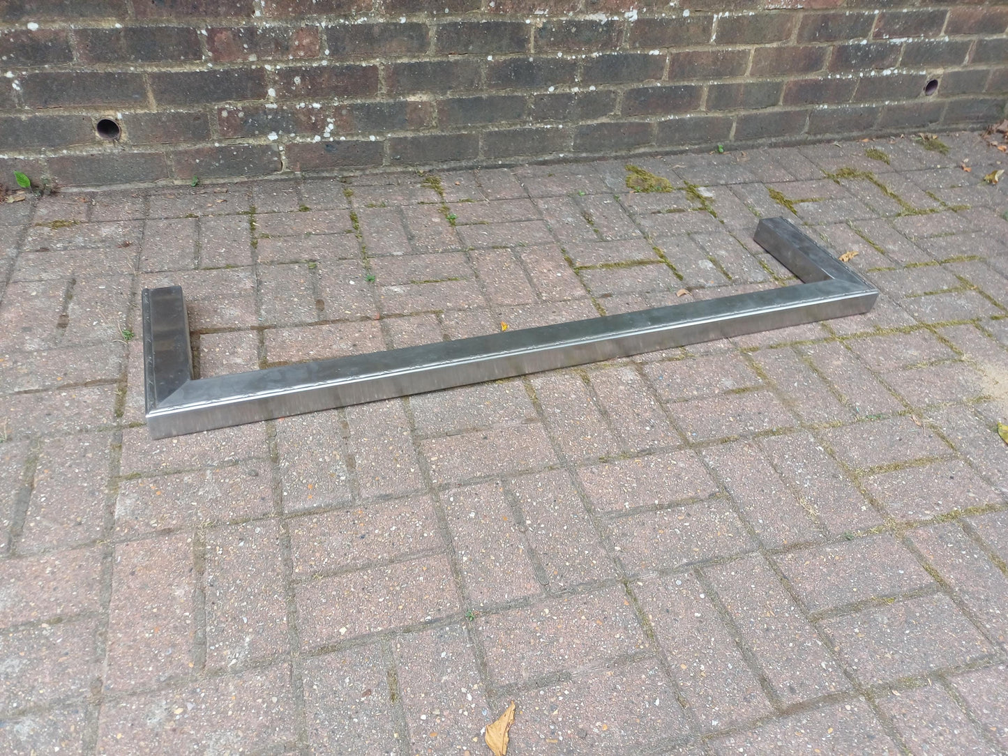 Large Vintage Polished Chrome Art Deco Fireplace Fender with Etched Detailing Traditional Hearth Guard Fire Surround