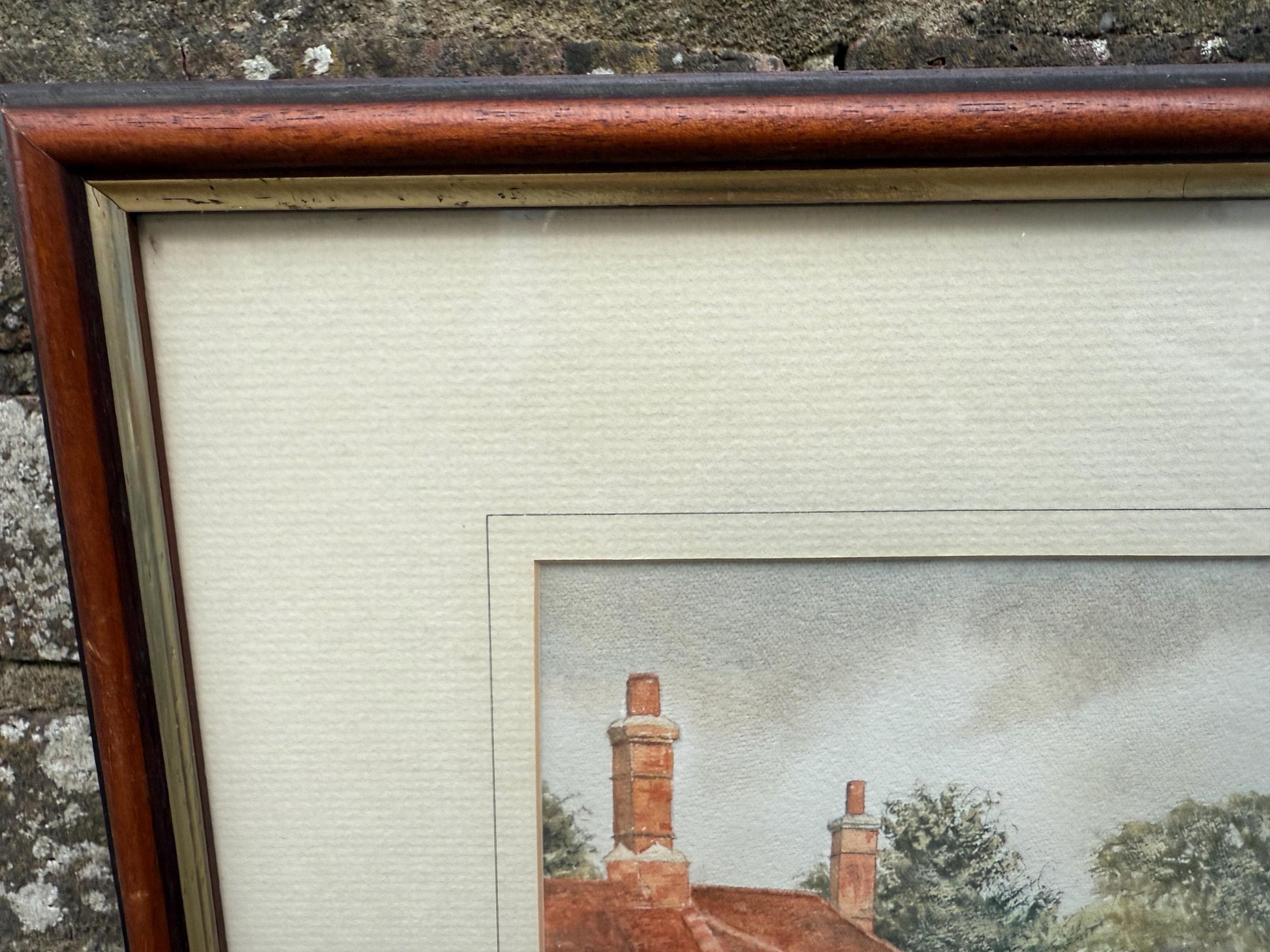 Framed Canal Lock Watercolour by Thelma Dudley, Signed 1996, English Cottage Scene with Narrowboats, Traditional Landscape Art