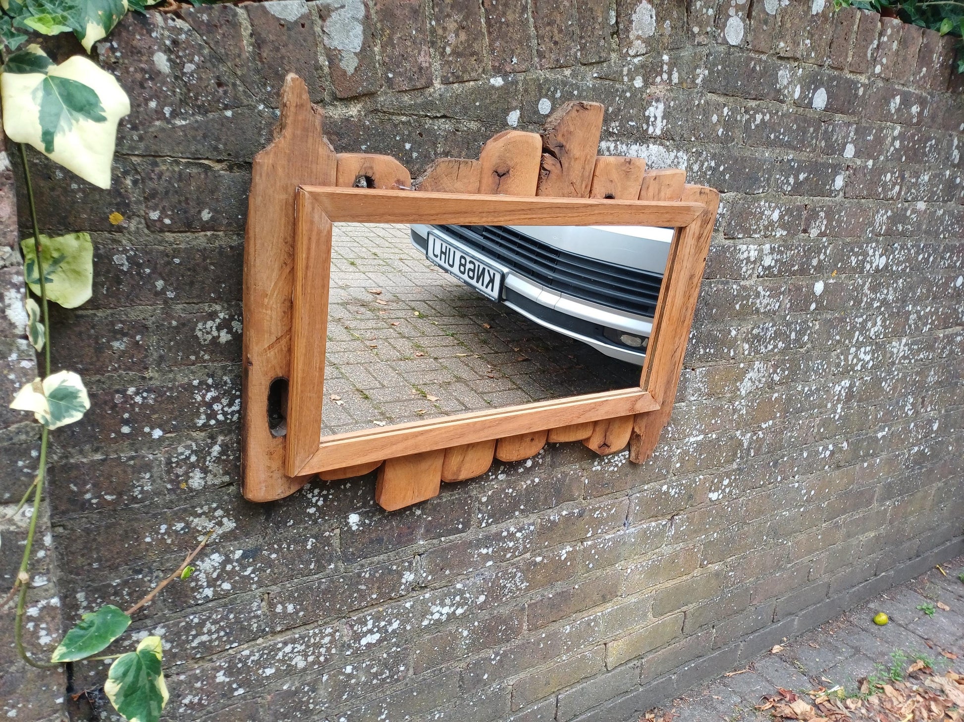 Rustic Chunky Driftwood Mirror | Reclaimed Wood Wall Mirror | Nautical Coastal Decor | Handmade Vintage Wooden Frame | Unique Boho Mirror