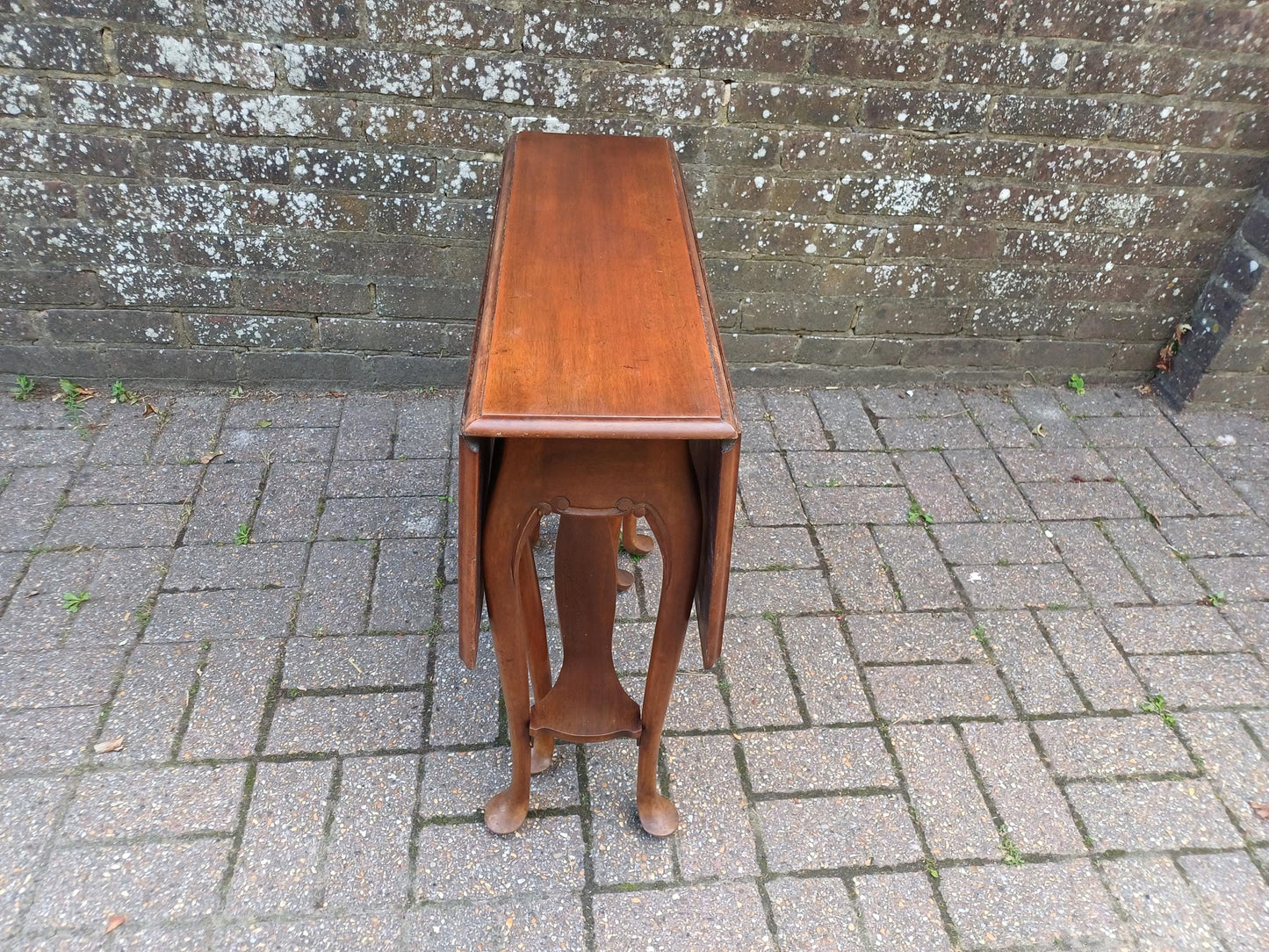 Vintage Mahogany Sutherland Table c1900 Drop Leaf Cabriole Legs Oak Mechanism Space Saver Antique Export Piece Johannesburg