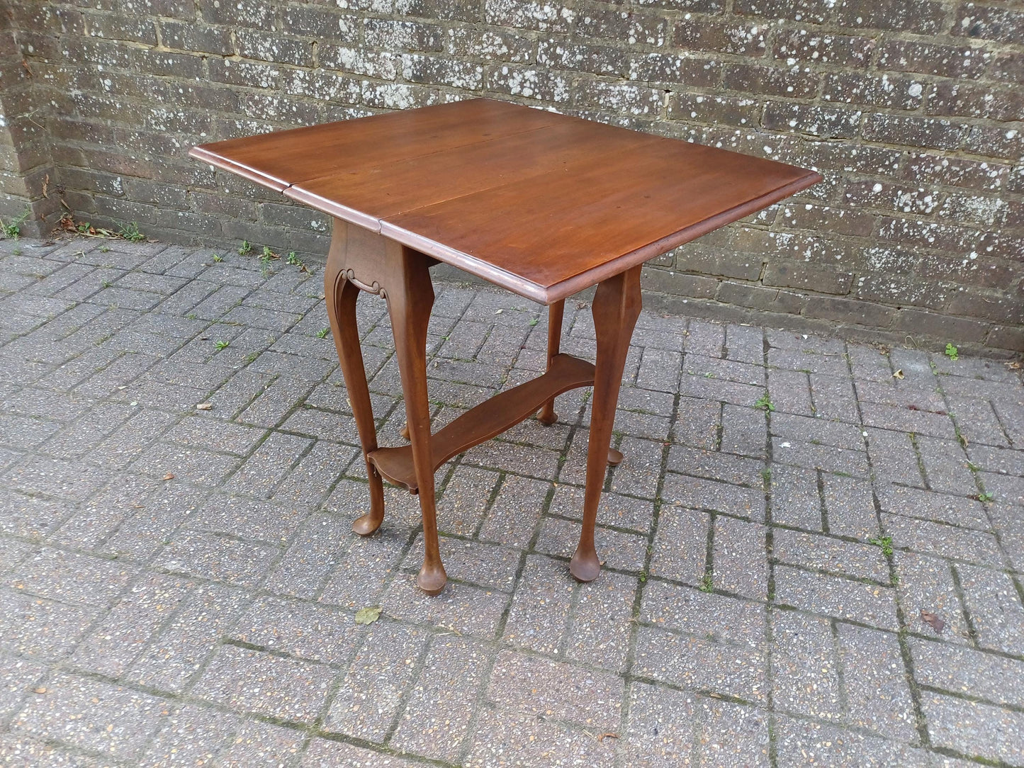 Vintage Mahogany Sutherland Table c1900 Drop Leaf Cabriole Legs Oak Mechanism Space Saver Antique Export Piece Johannesburg