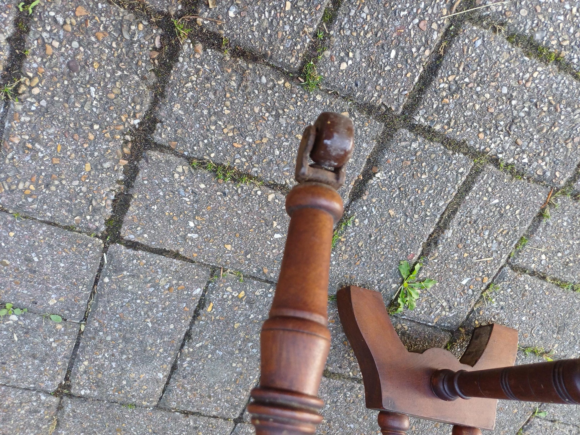 Antique Mahogany Inlaid Sutherland Table 19thC Drop Leaf Folding Occasional Side Table with Turned Legs Porcelain Castors