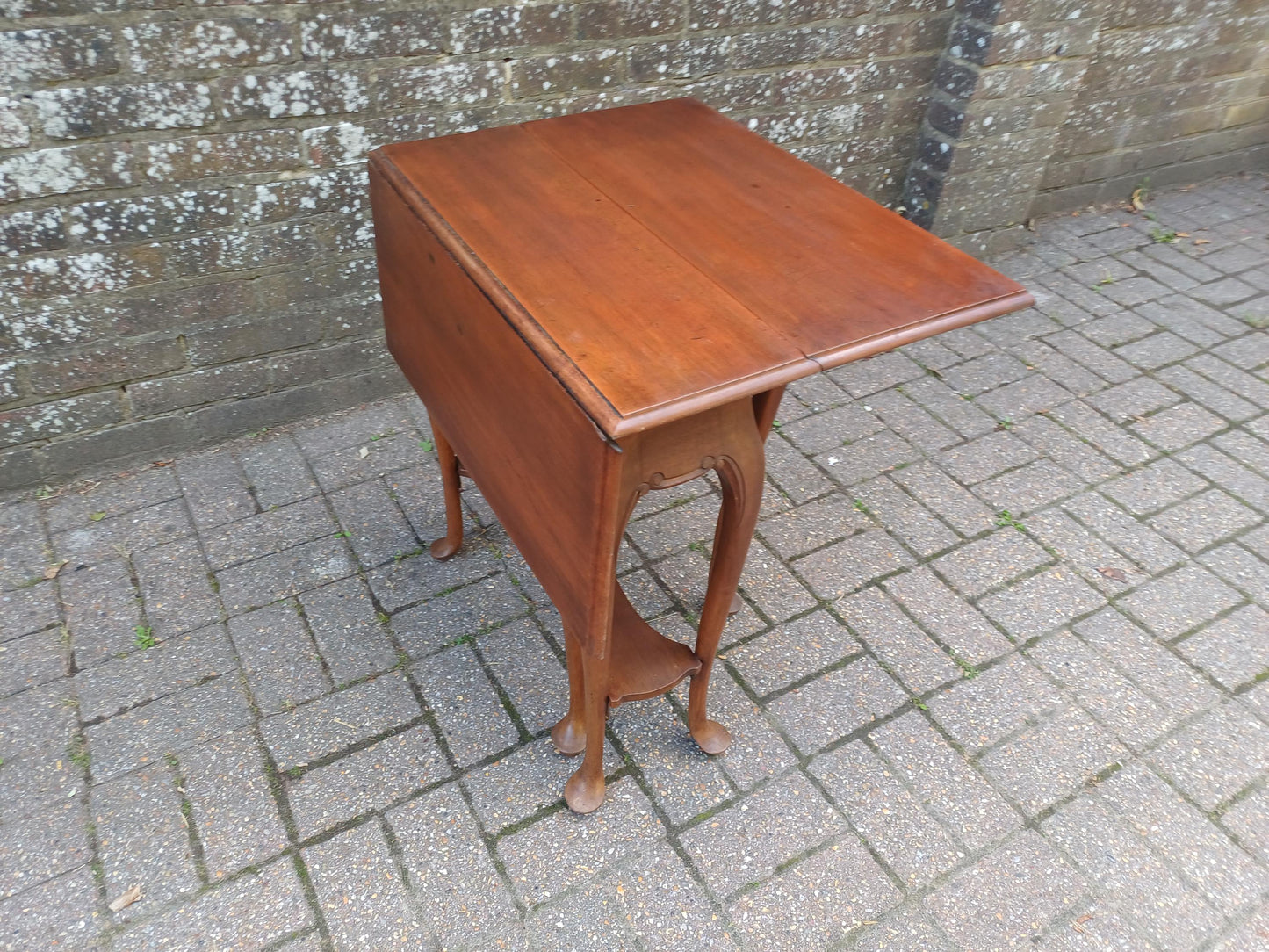 Vintage Mahogany Sutherland Table c1900 Drop Leaf Cabriole Legs Oak Mechanism Space Saver Antique Export Piece Johannesburg