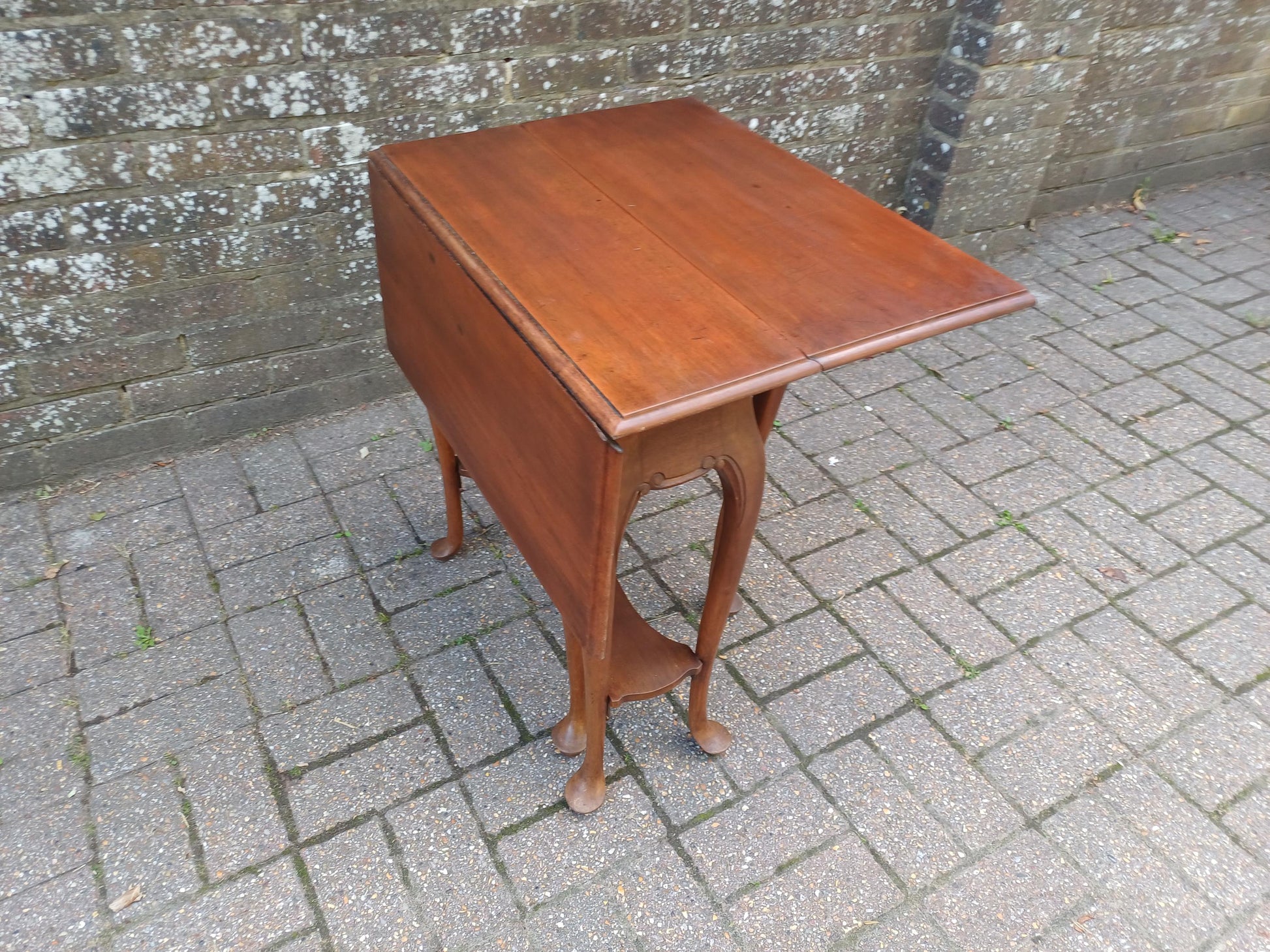 Vintage Mahogany Sutherland Table c1900 Drop Leaf Cabriole Legs Oak Mechanism Space Saver Antique Export Piece Johannesburg