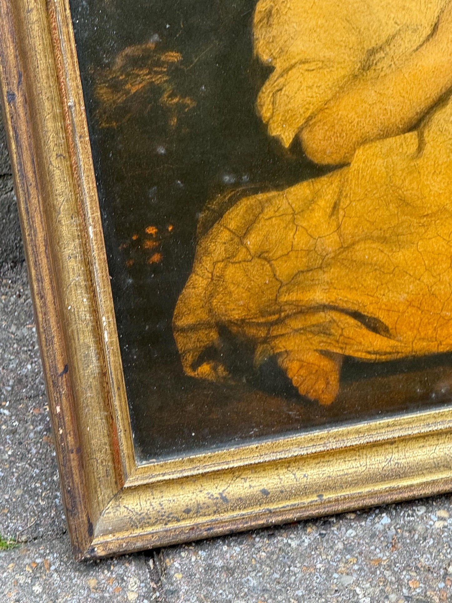 1920s Original Medici Print in Frame of The Age of Innocence by Joshua Reynolds (1723-1792)