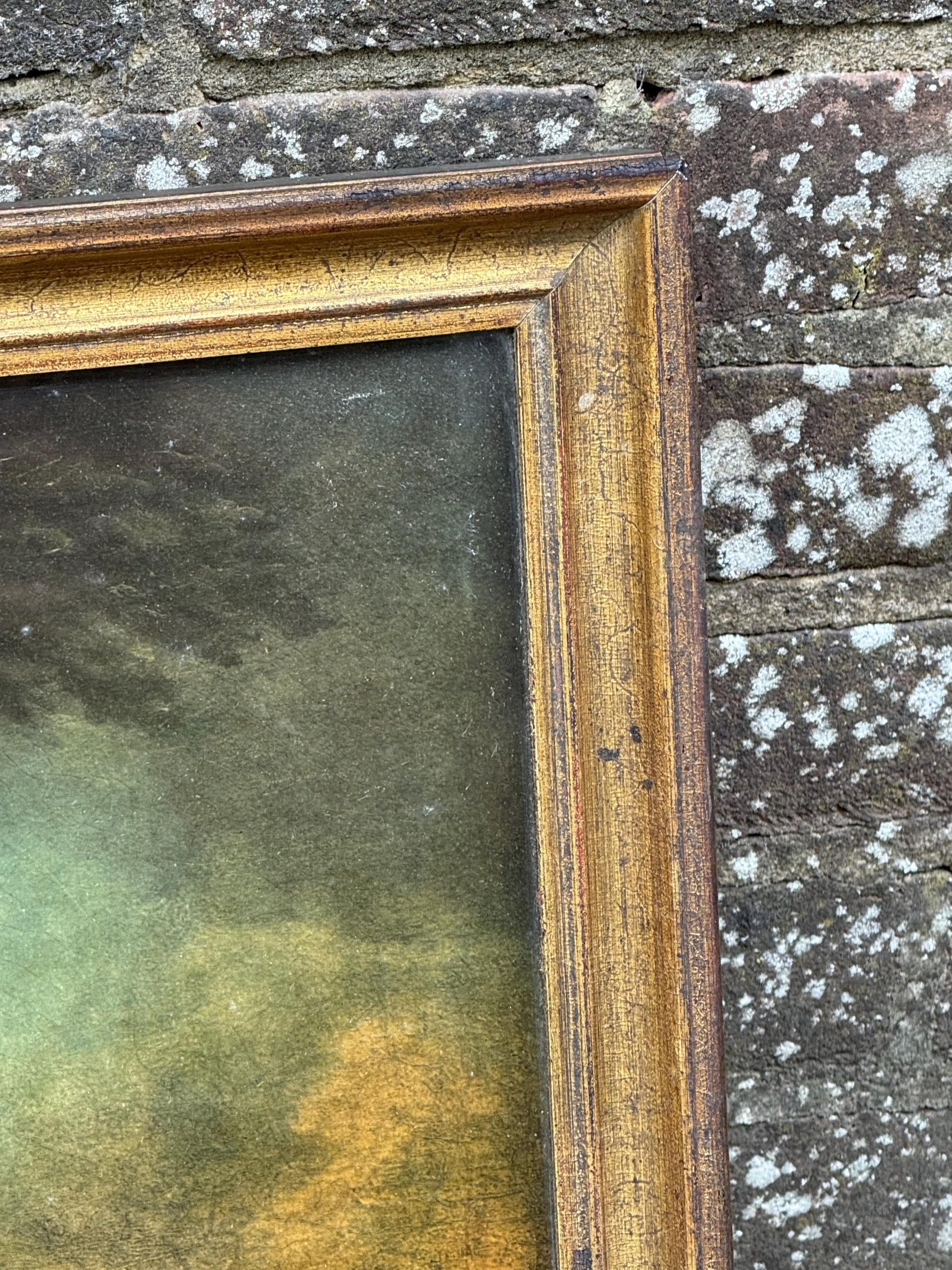 1920s Original Medici Print in Frame of The Age of Innocence by Joshua Reynolds (1723-1792)