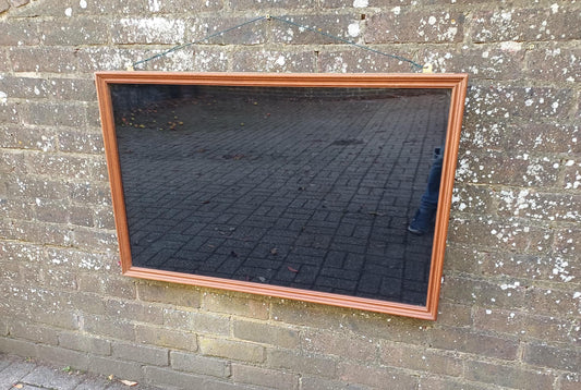1970s/1980s Glazed Display Case with Quality Wood Frame – 1960s Retro Wall Cabinet or Shadow Box, medal display case