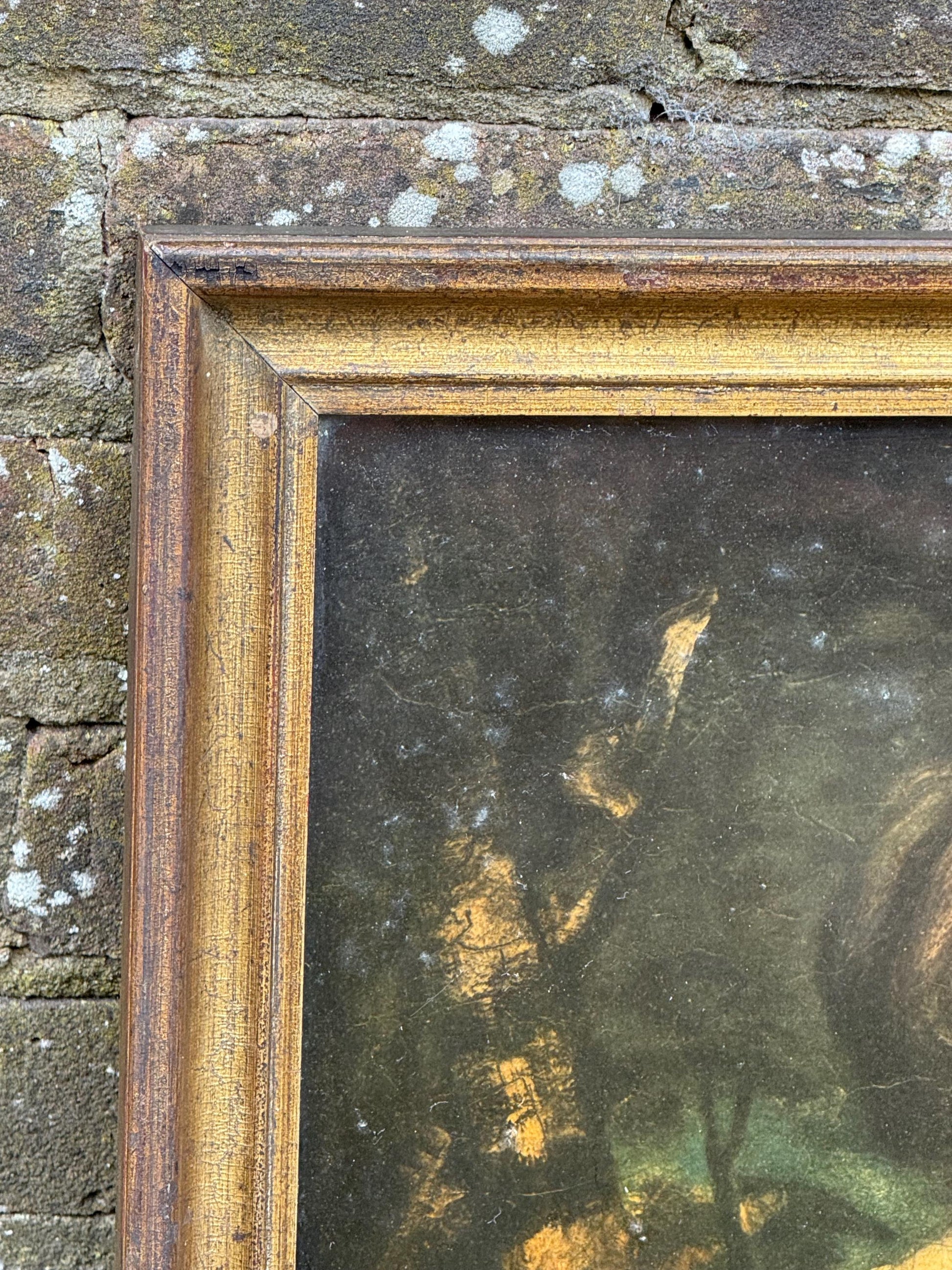 1920s Original Medici Print in Frame of The Age of Innocence by Joshua Reynolds (1723-1792)