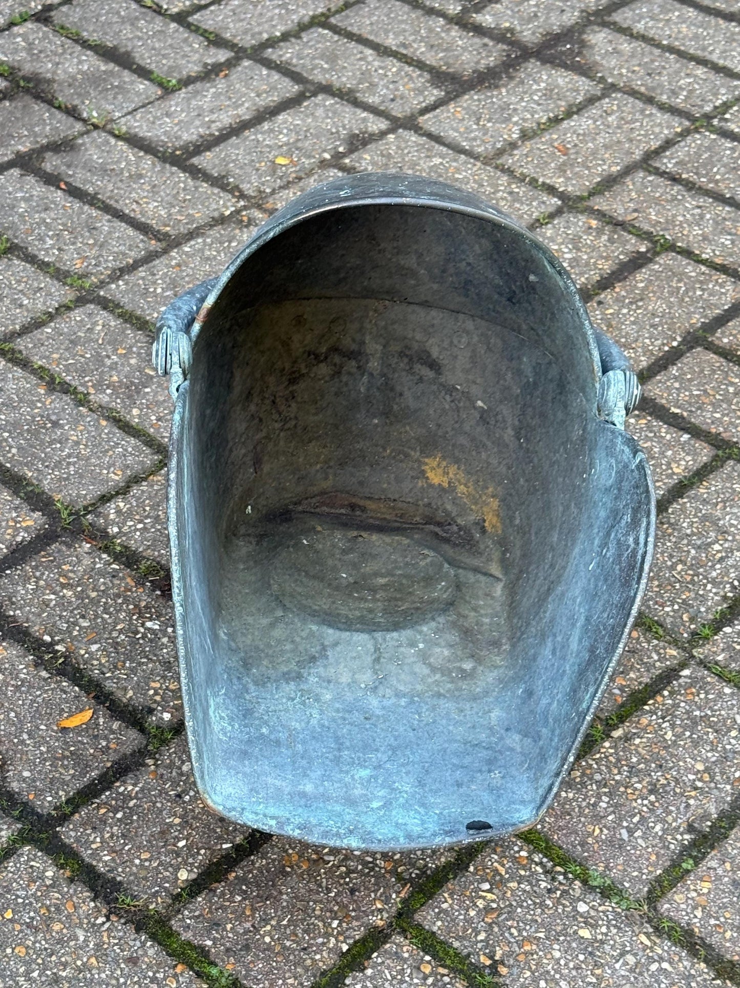 Antique Victorian Copper and Brass Coal Scuttle – 19th Century English Fireside Log Holder, Antique coal bucket, Vintage Planter