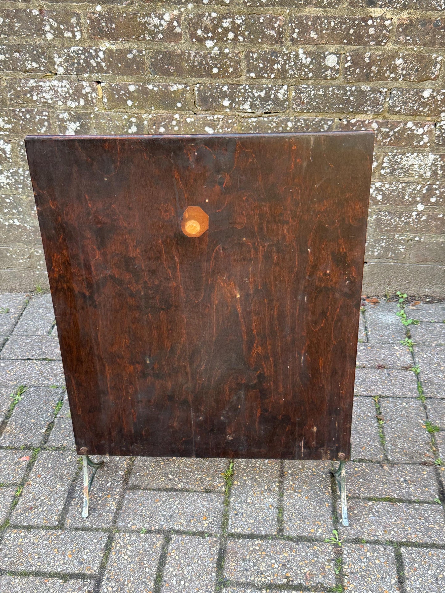 Vintage Oak Fire Screen with Hand-Painted Foxgloves – 1920s/30s English Fireplace Guard, Country Cottage Decor, art deco inspired screen