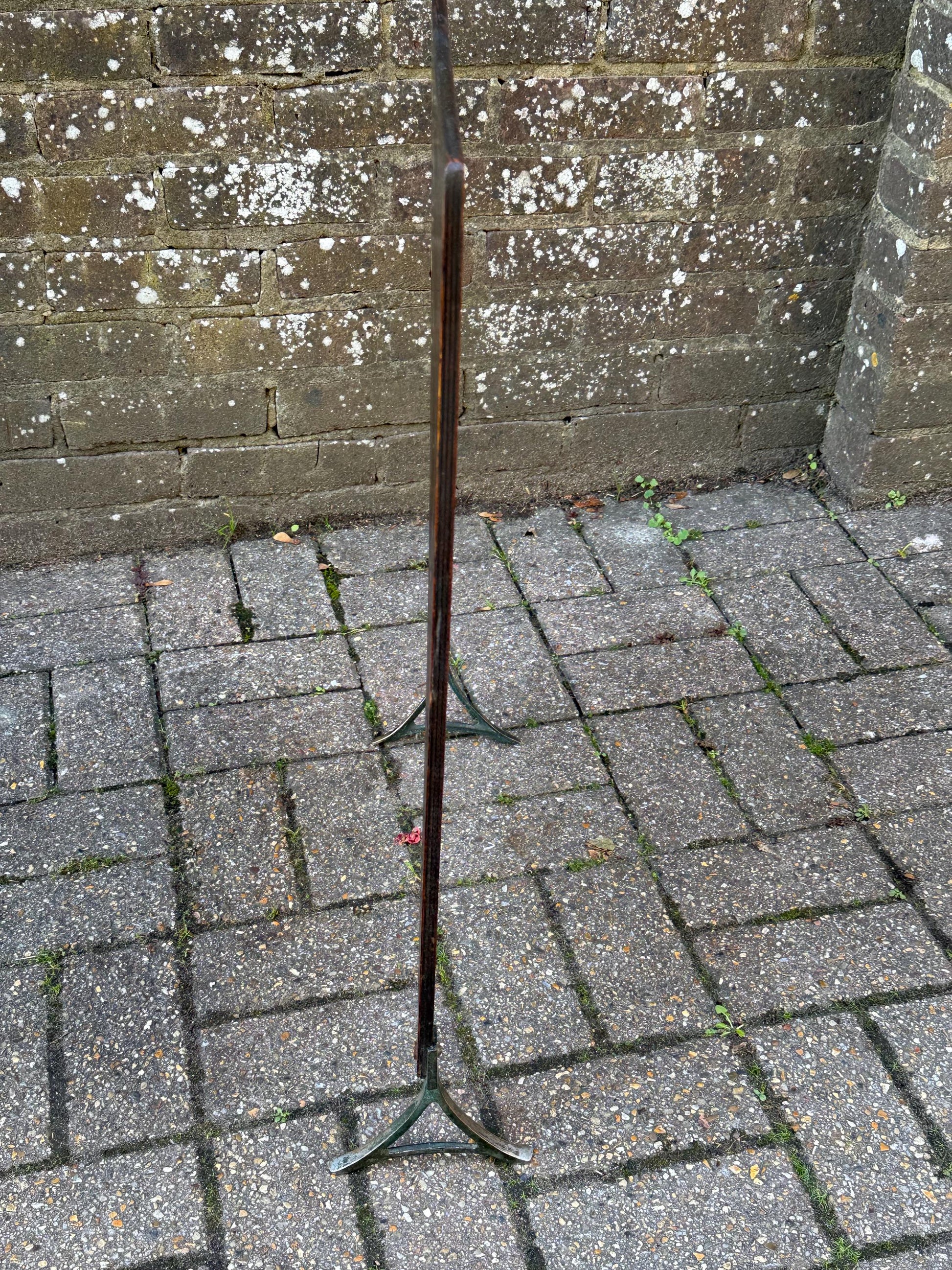 Vintage Oak Fire Screen with Hand-Painted Foxgloves – 1920s/30s English Fireplace Guard, Country Cottage Decor, art deco inspired screen