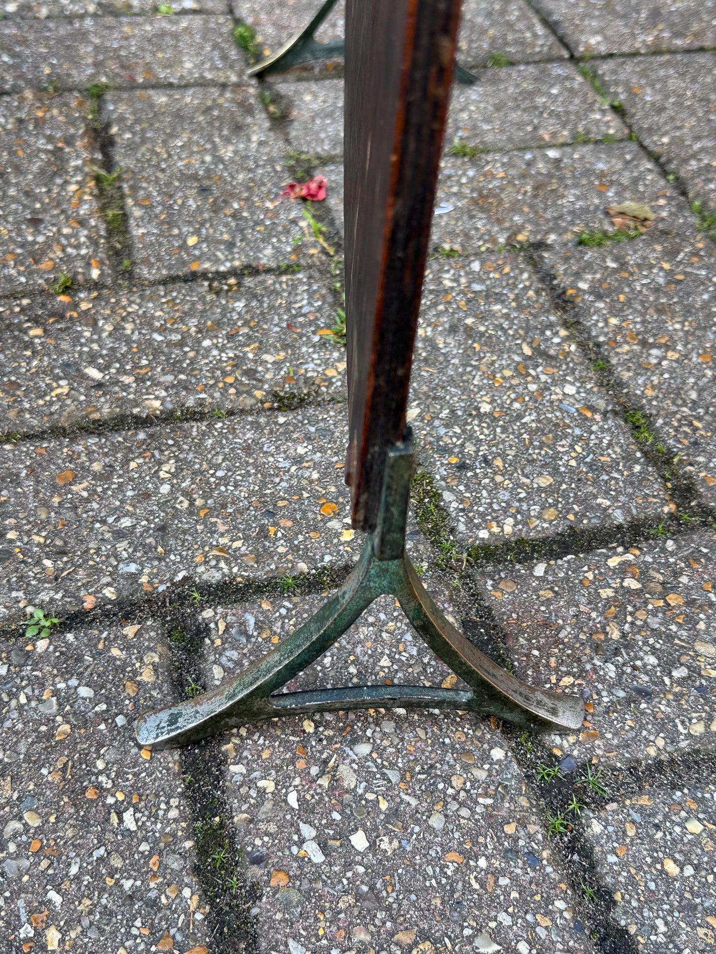 Vintage Oak Fire Screen with Hand-Painted Foxgloves – 1920s/30s English Fireplace Guard, Country Cottage Decor, art deco inspired screen